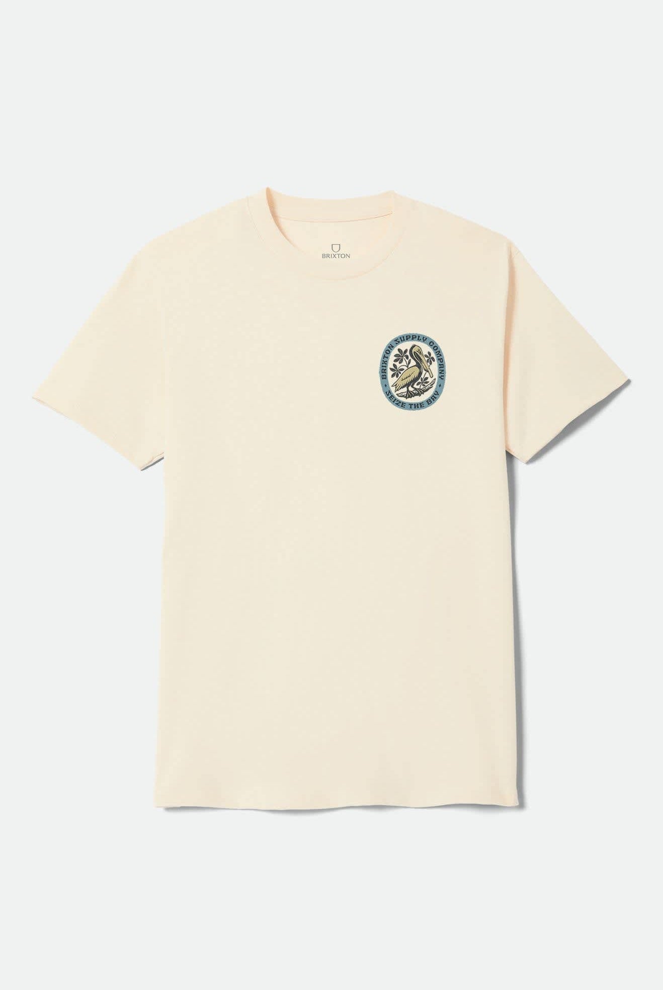 Men's Bay Standard T-Shirt in the color Cream - Front Product Laydown Image