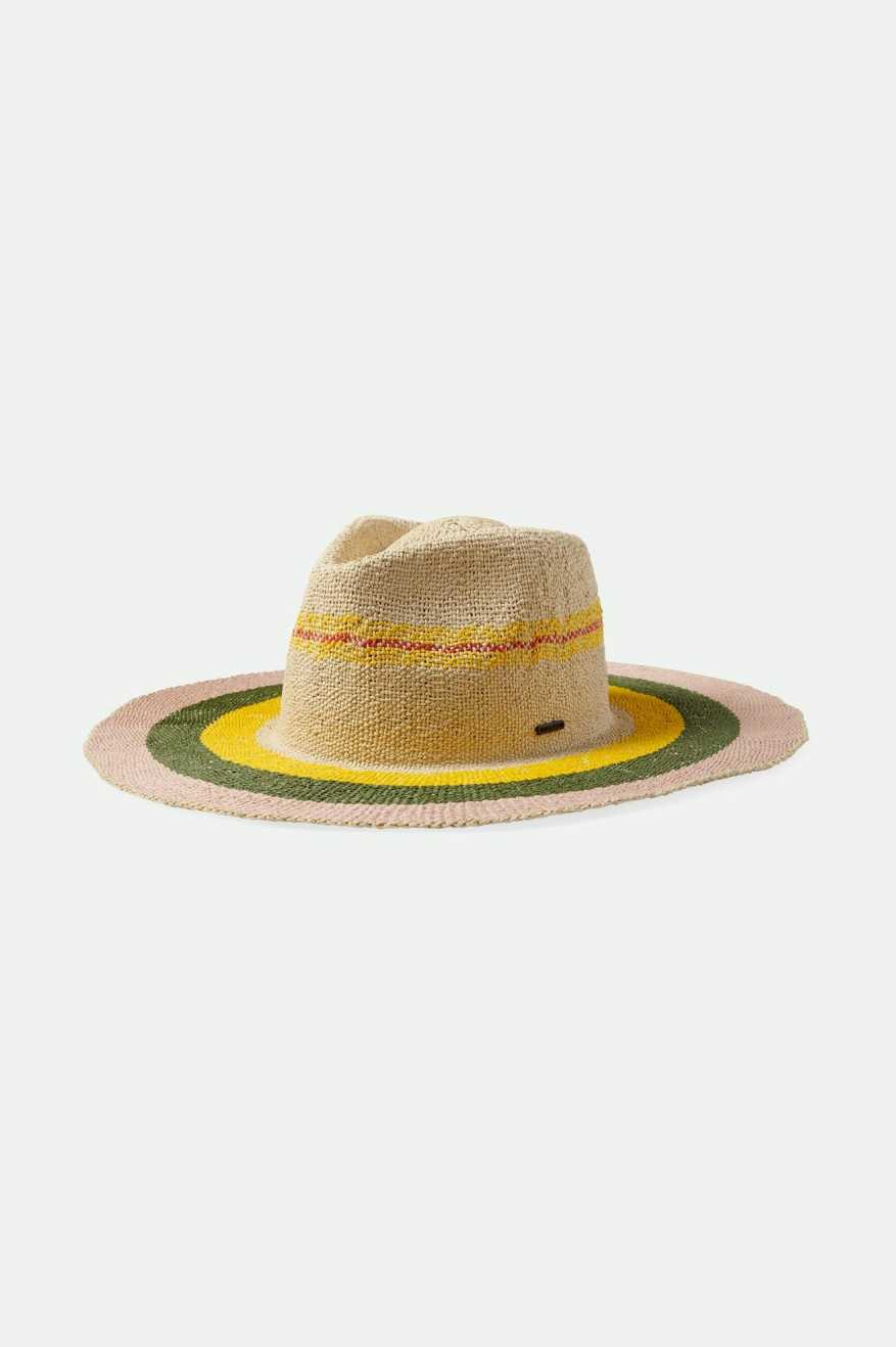 Brixton Women's Pauma Straw Fedora - Natural | Profile
