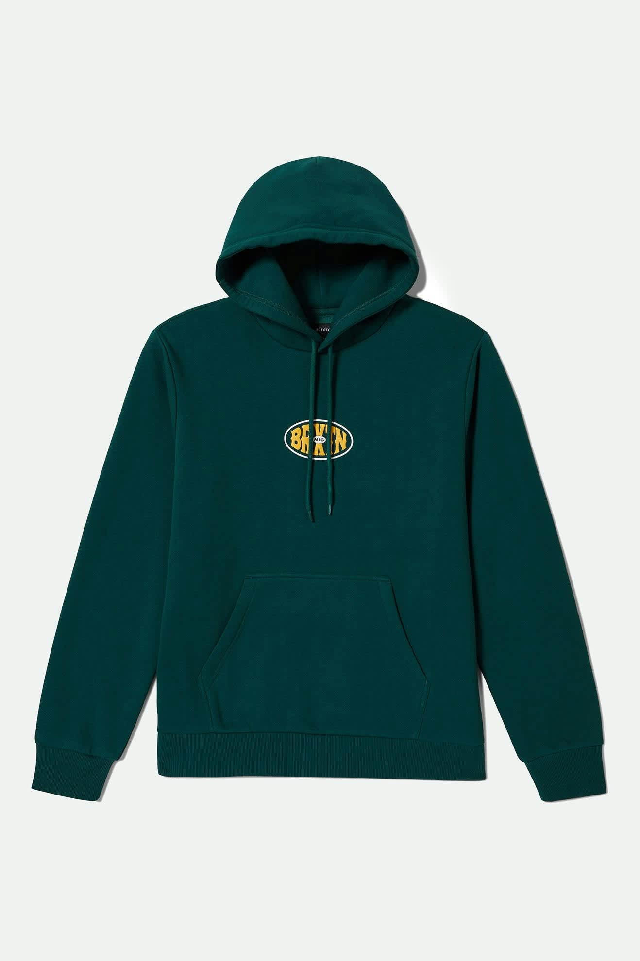 Men's Largo Hoodie in the color Deep Emerald - Front Product View