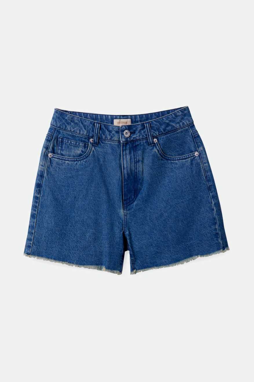 Brixton Women's Lomas Short - Vintage Indigo | Profile