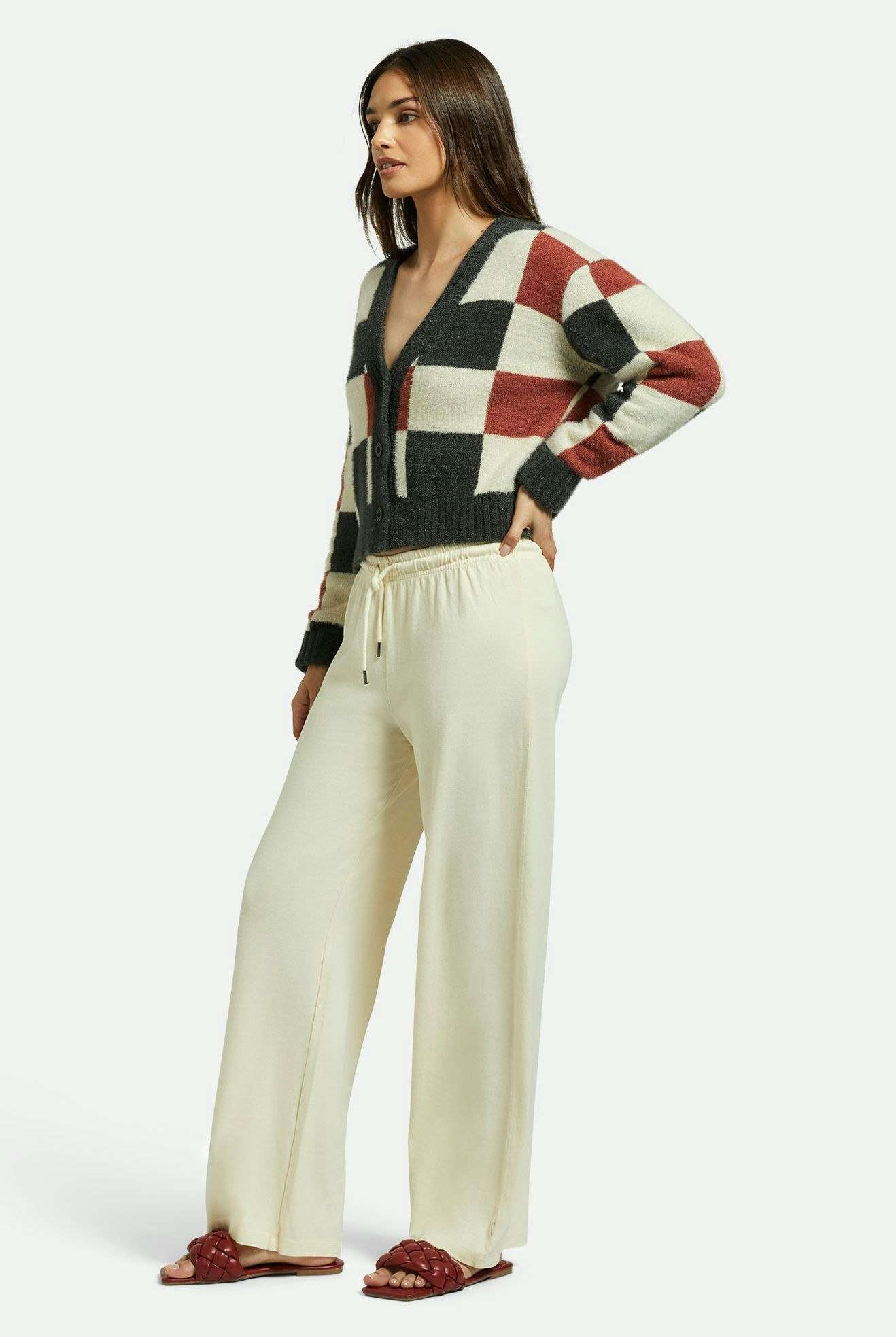 Women's Side Fit | Carefree Organic Garment Dye Lounge Pant - White Smoke