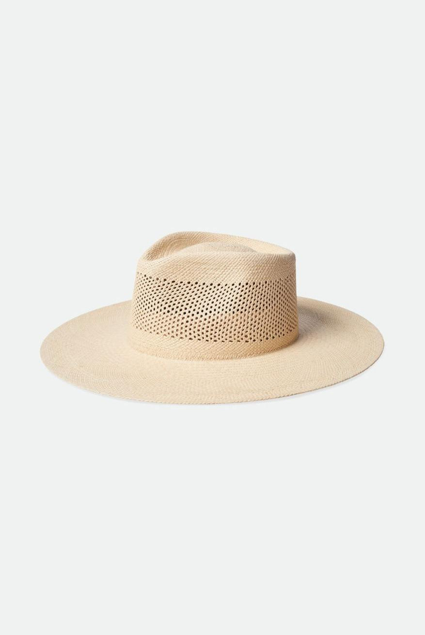 Brixton Women's Jo Panama Straw Rancher Hat - Catalina Sand | Main