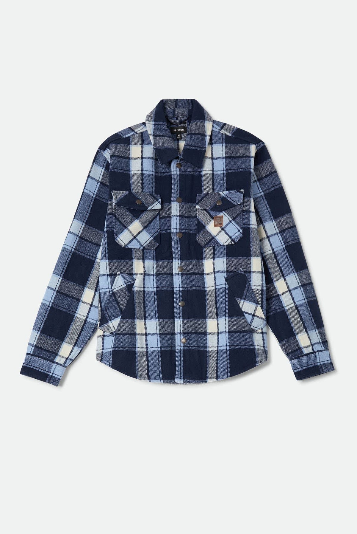 Men's Textured Durham Jacket in the color Classic Navy Plaid - Front Product Laydown Image