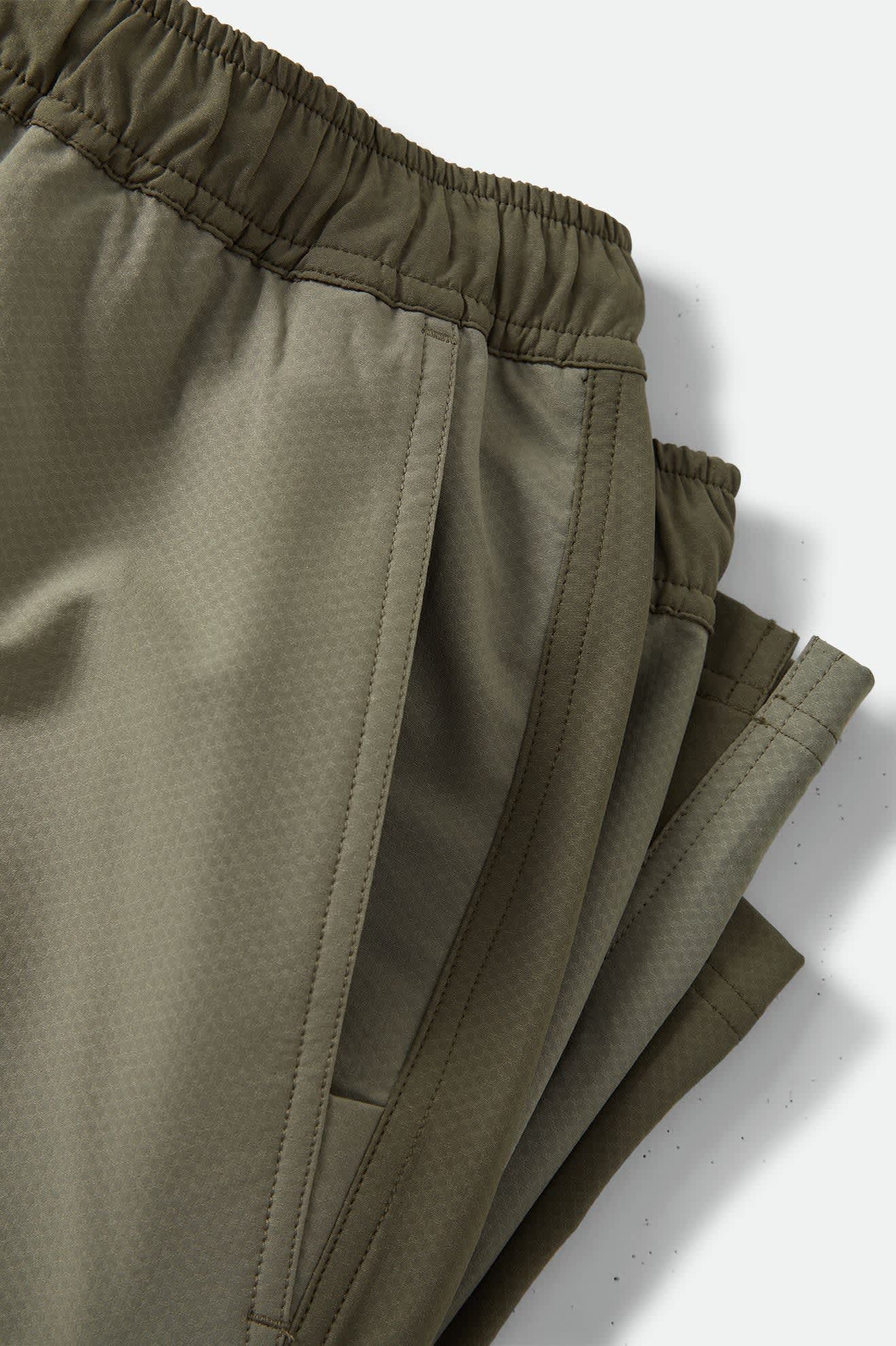 Men's Journey Active Short in the color Dark Olive/Olive Surplus - Additional Laydown image