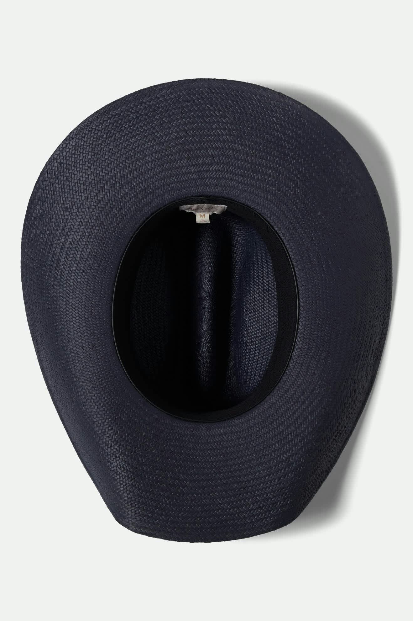 Unisex Laredo Panama Straw Cowboy Hat in the color Navy - Additional Laydown image