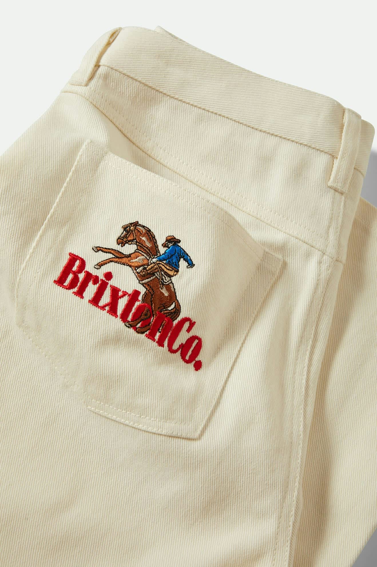 Women's Margo Cropped 5-Pocket Pant in the color Off White - Additional Laydown image