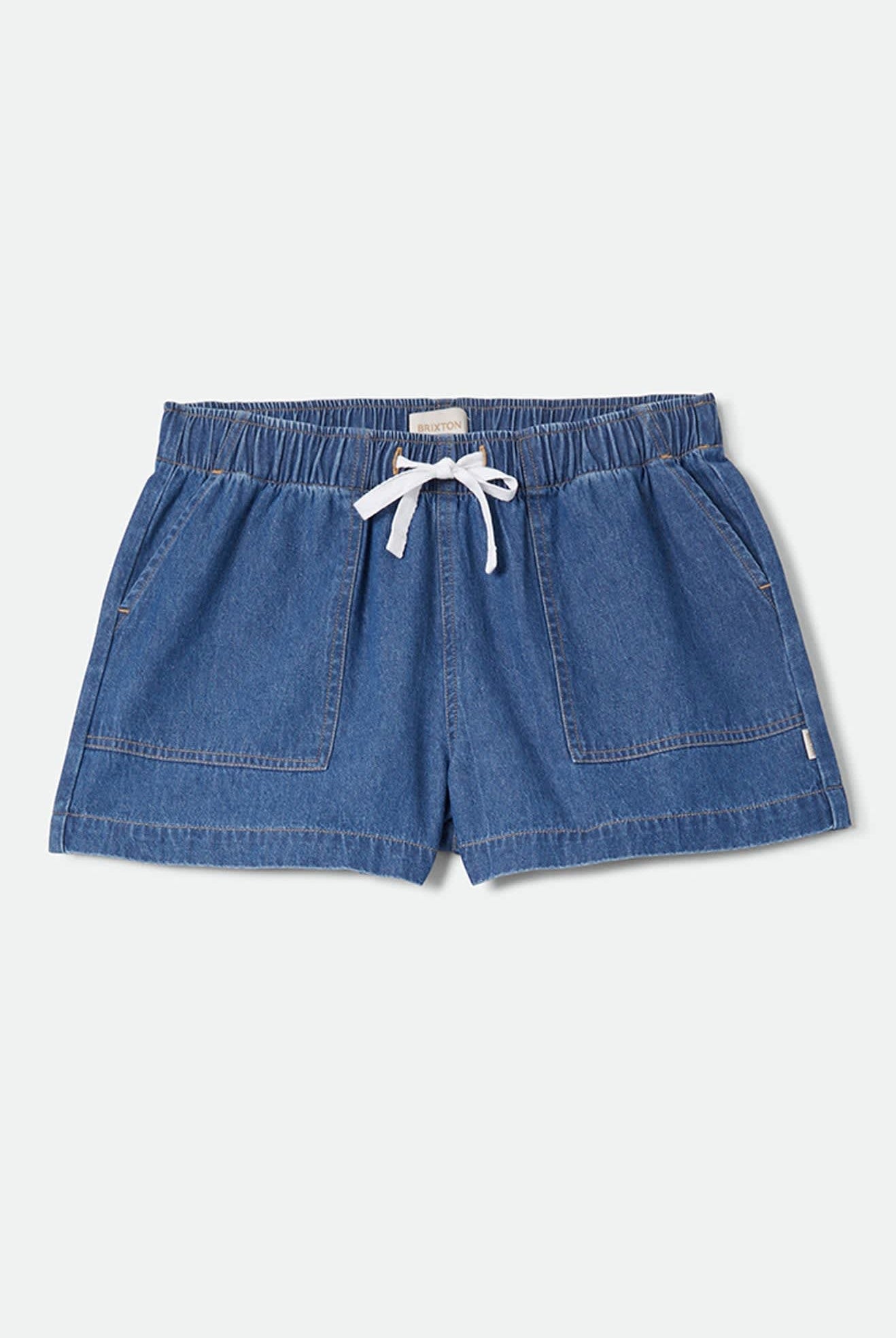 Women's Everyday Women's Short in the color Medium Chambray - Front Product Laydown Image