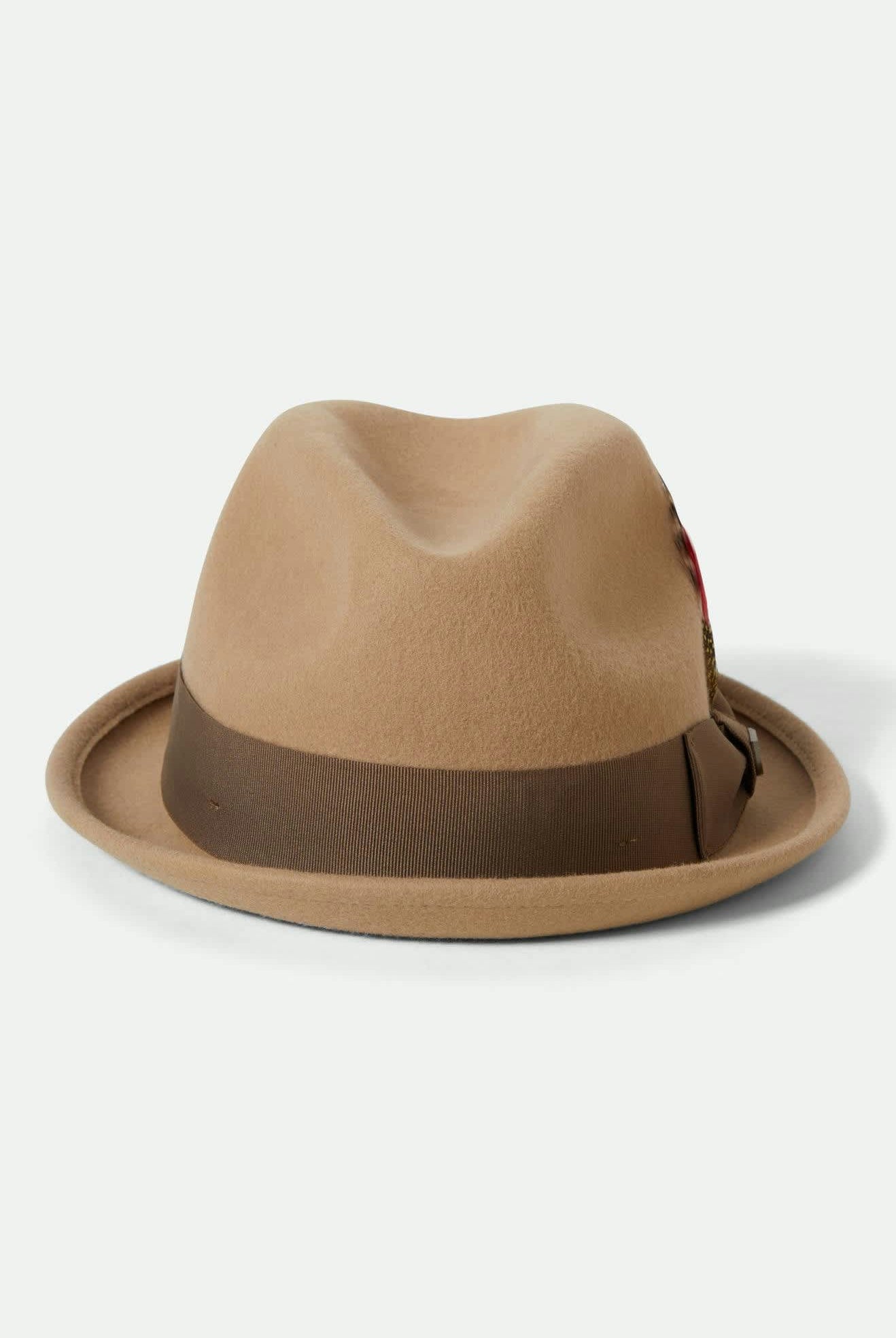 Unisex Gain Fedora in the color Sand/Antique Brass - Additional Laydown image