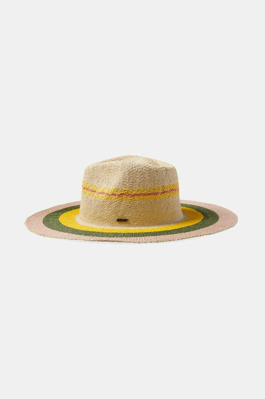 Brixton Women's Pauma Straw Fedora - Natural | Extra Shot
