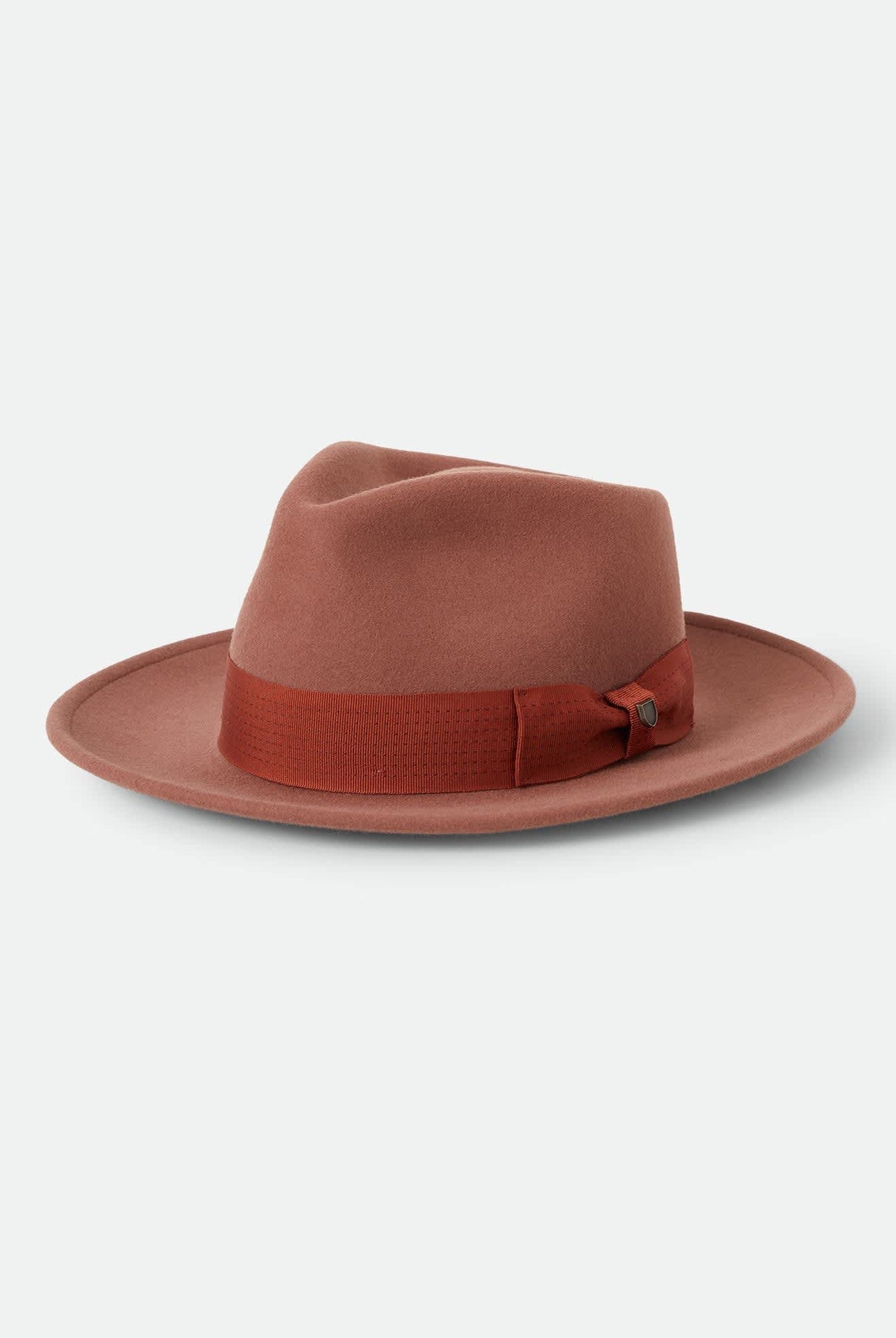 Unisex Eames Fedora in the color Teak/Caramel - Front Product Laydown Image