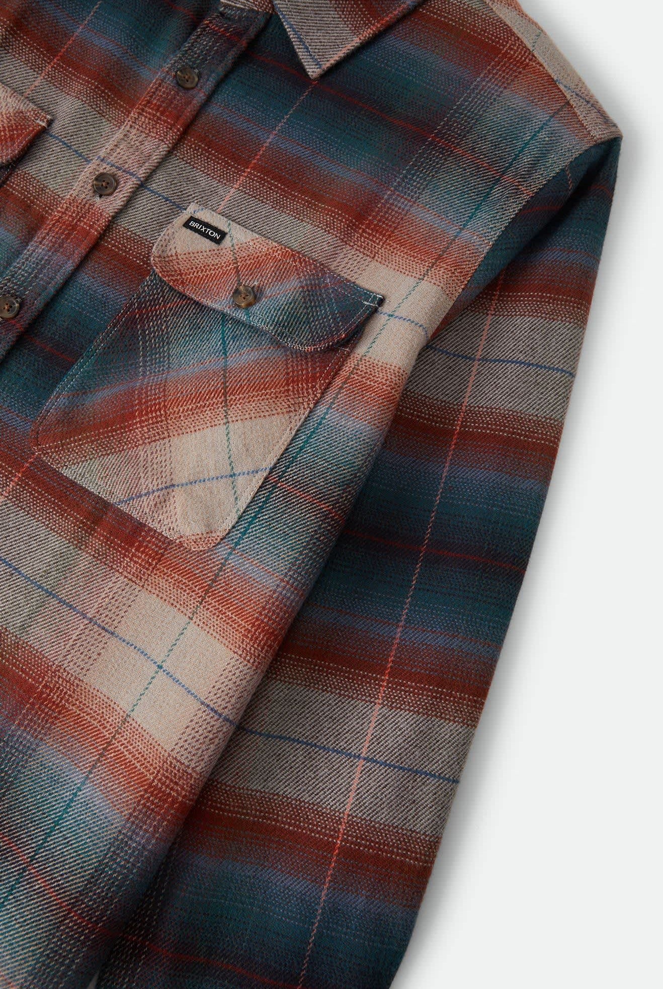 Men's Bowery Flannel in the color Multi Shadow - Additional Laydown image