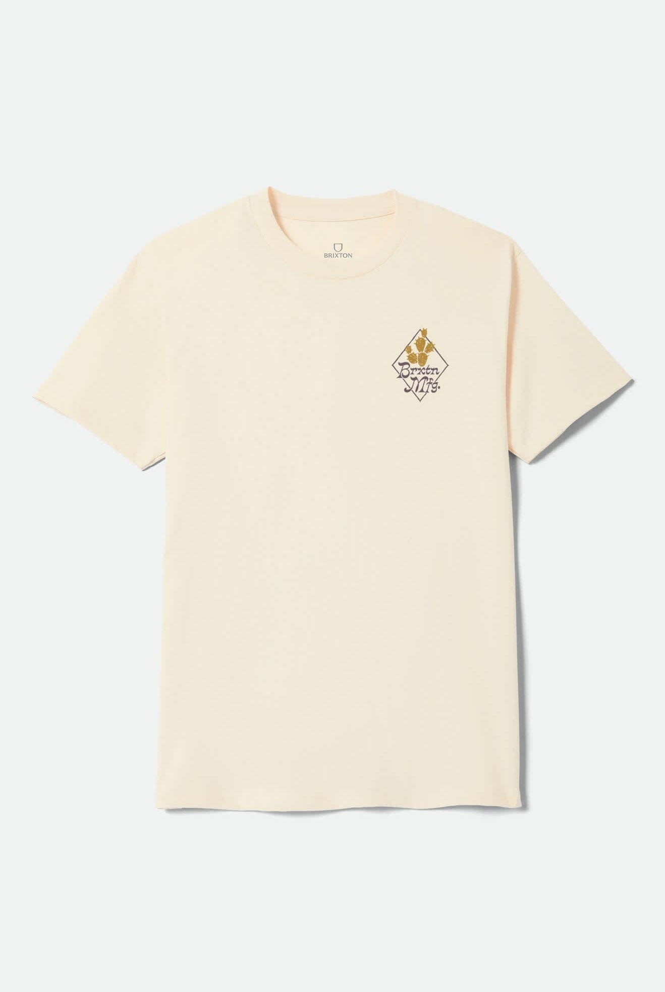 Men's Steady Standard T-Shirt in the color Cream - Front Product Laydown Image