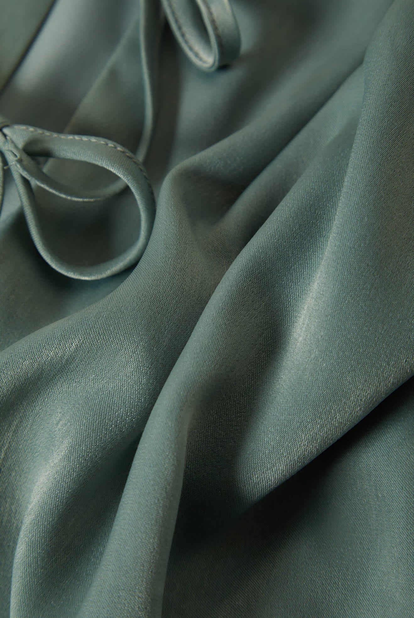Women's Soho Silky Top in the color Blue Green Shine - Additional Laydown image