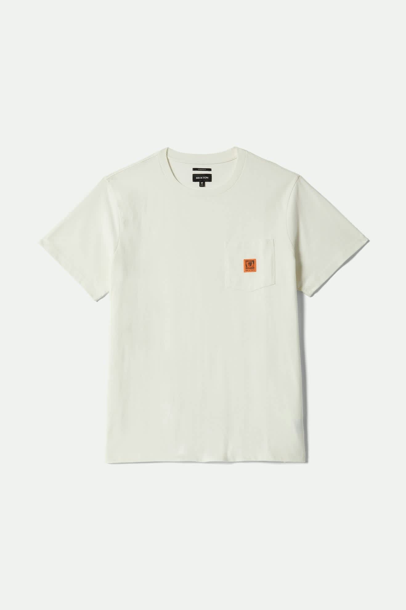 Men's Union Heavyweight S/S Boxy Pocket T-Shirt in the color Off White - Front Product View