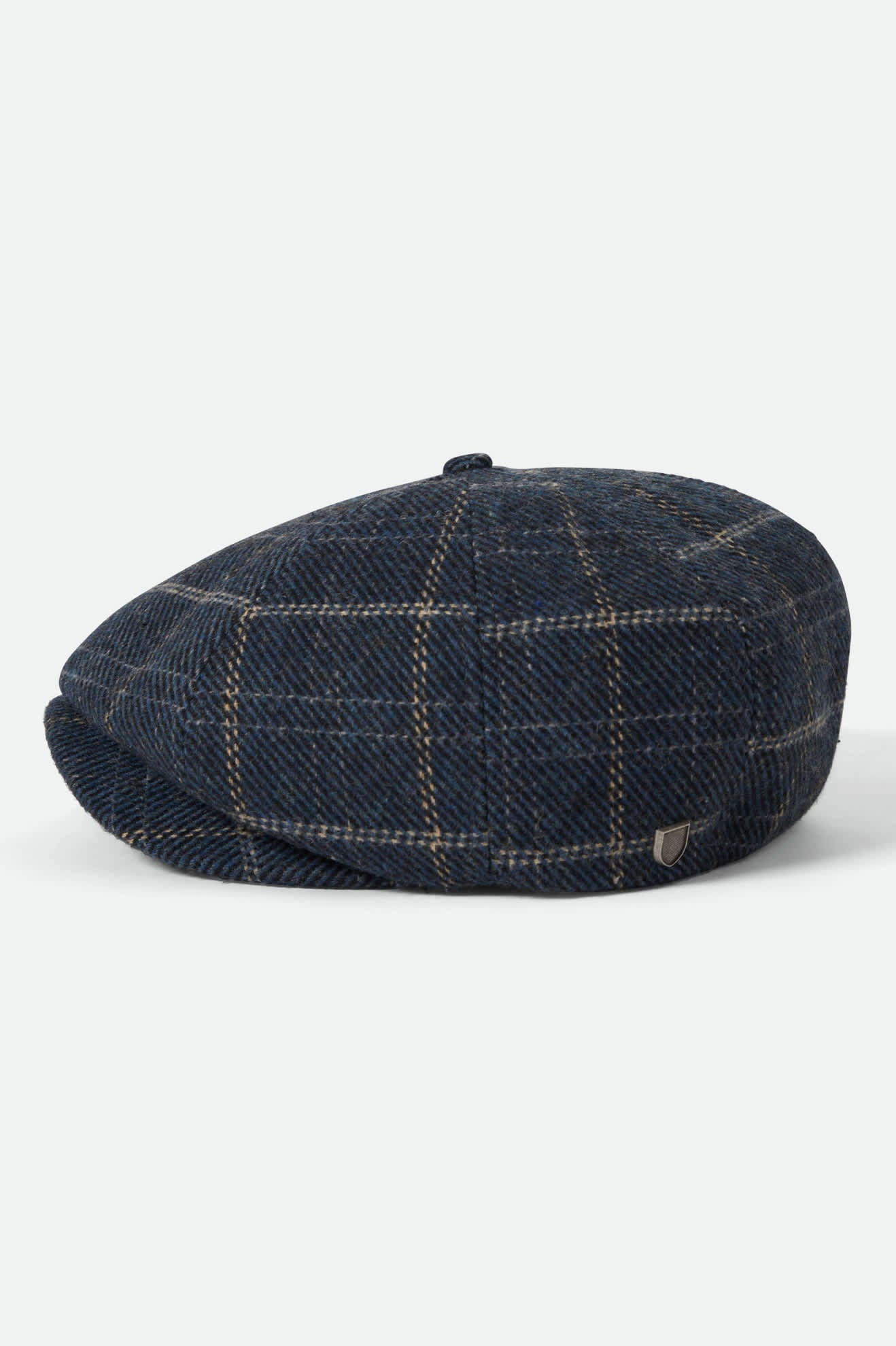 Unisex Brood Newsboy Cap in the color Mood Indigo/Tan - Additional Laydown image