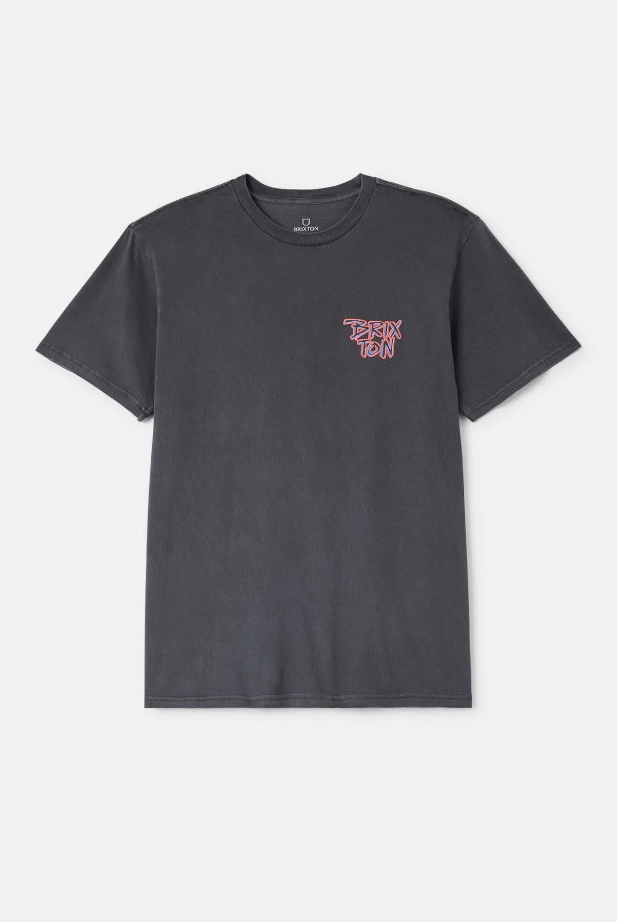Men's Rockton Standard T-Shirt in the color Black Worn Wash - Front Product Laydown Image