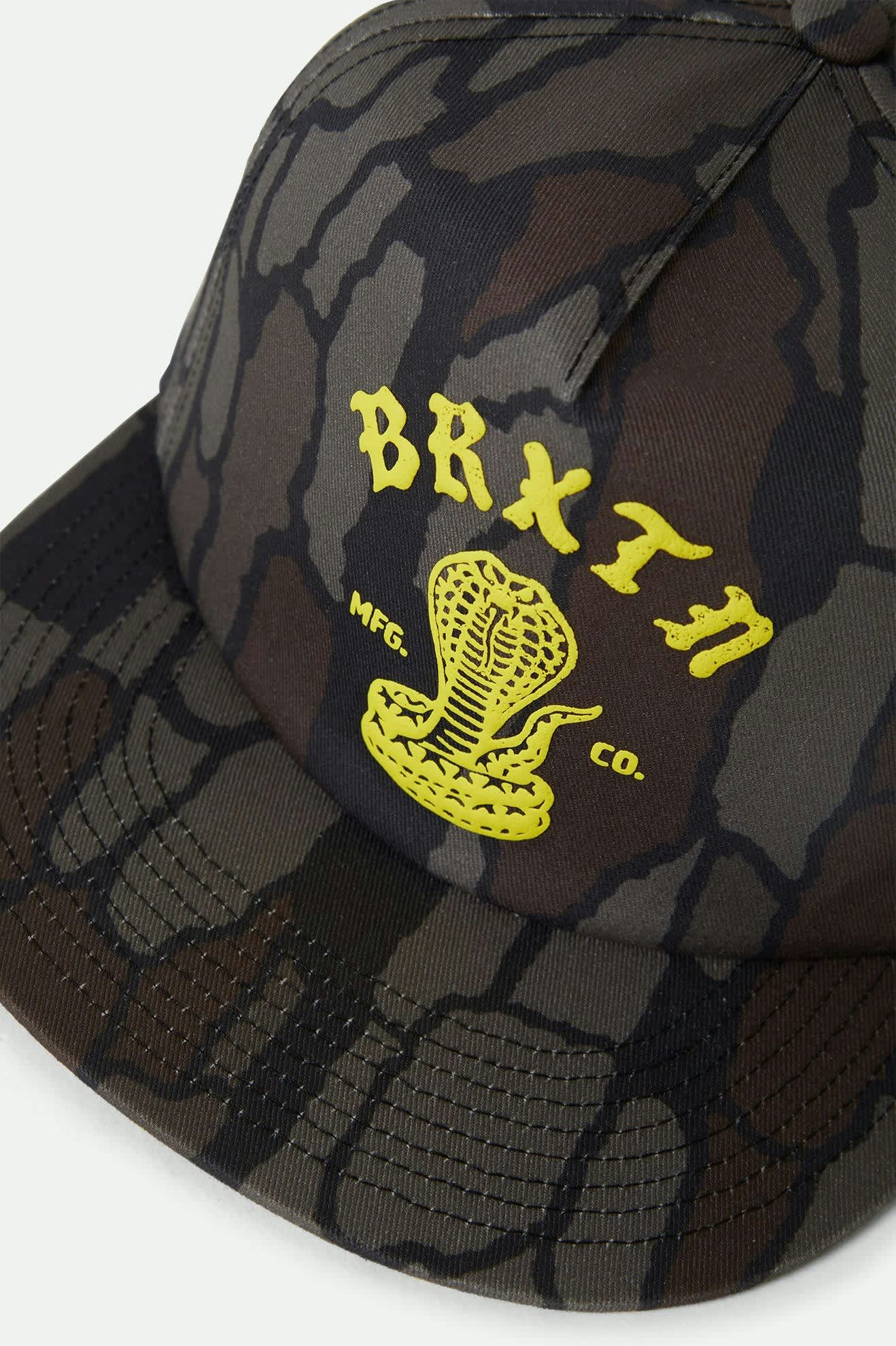 Unisex Darver Snapback in the color Bark Camo - Additional Laydown image