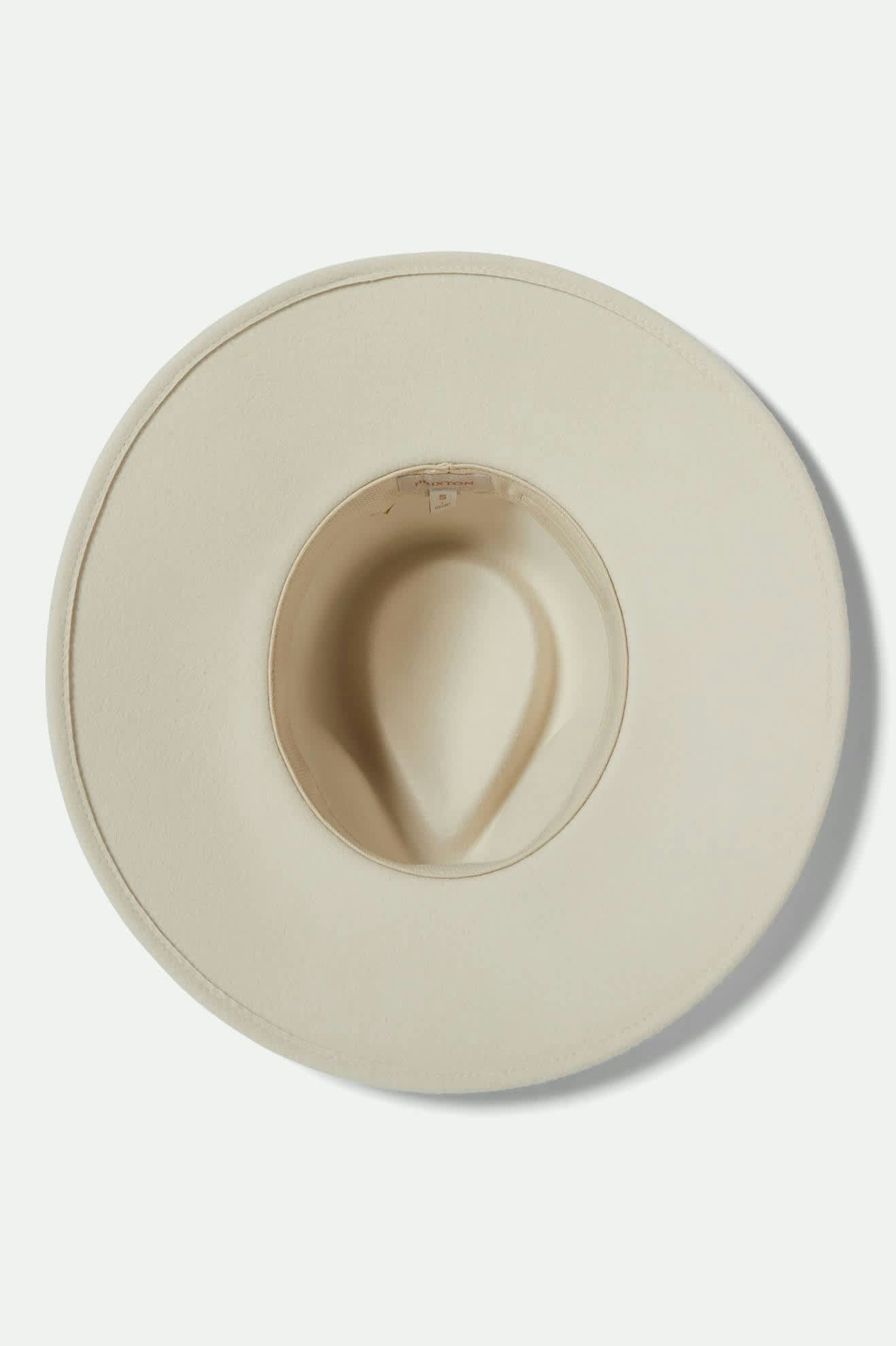 Women's Eleanor Felt Packable Hat in the color Off White - Additional Laydown image