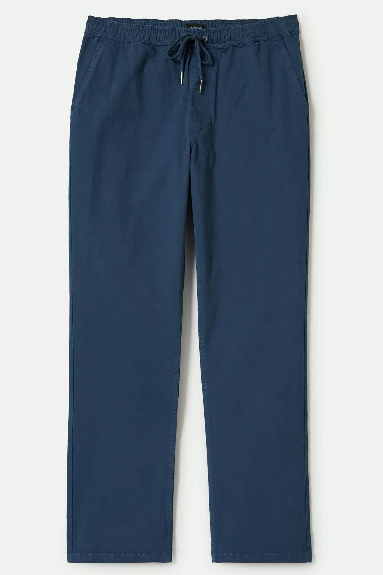 Men's Broadway E-waist Relaxed Pant in the color Washed Denim Blue - Front Product View