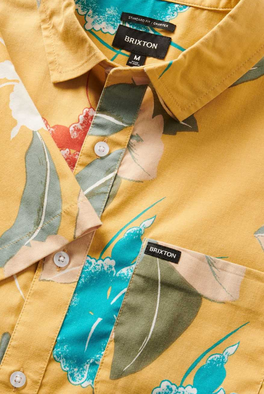 Extra Laydown Image 1 | Charter Print S/S Shirt - Sunset Passion
