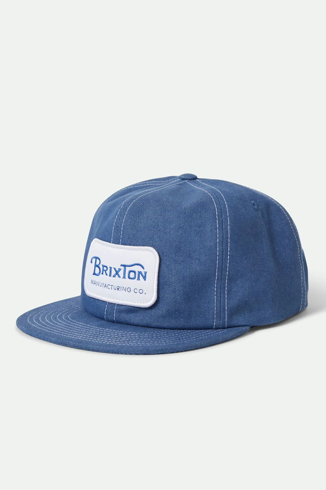 Unisex Grade Snapback in the color Denim - Front Product View