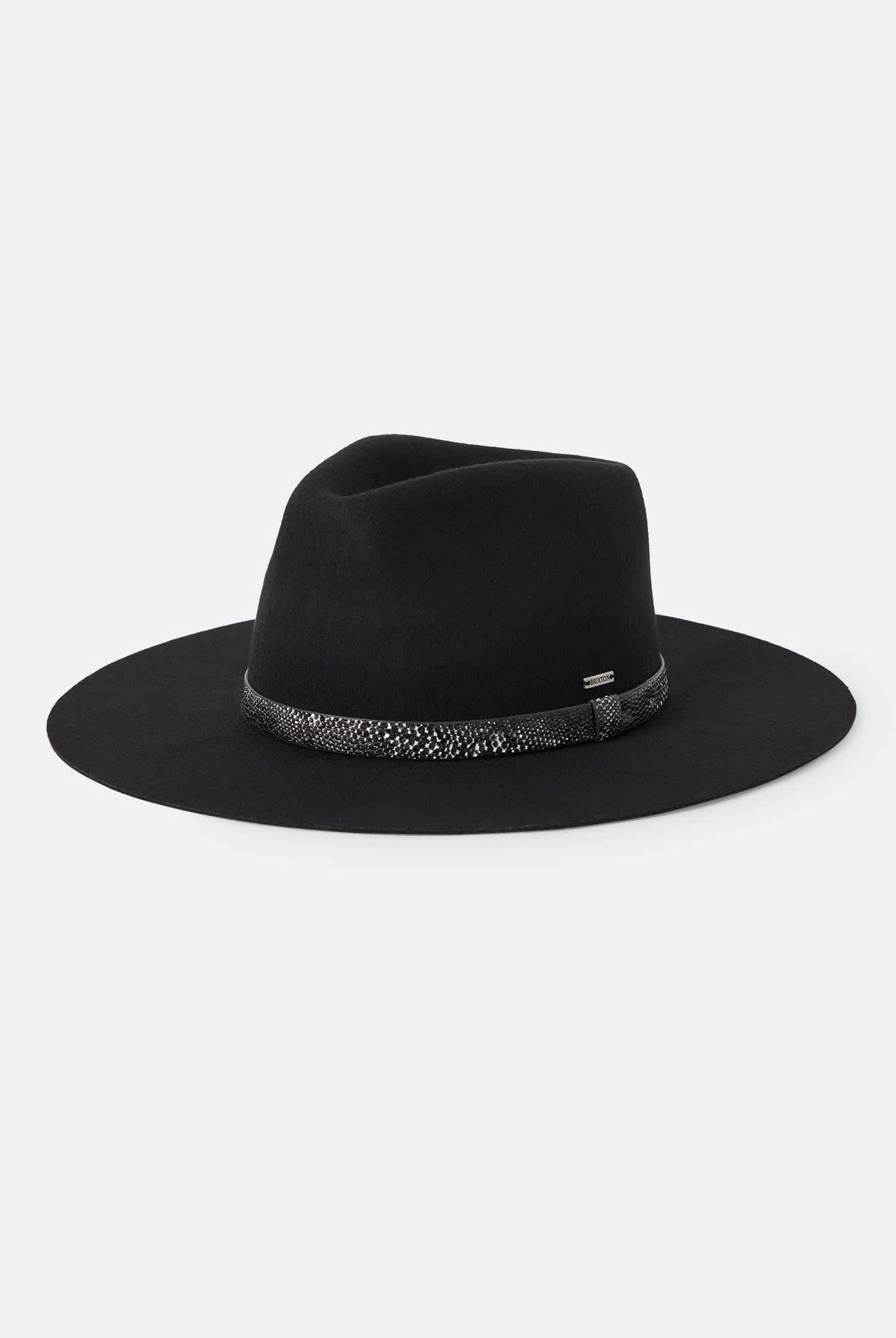 Unisex Sonoran Cowboy Hat in the color Black - Front Product Laydown Image