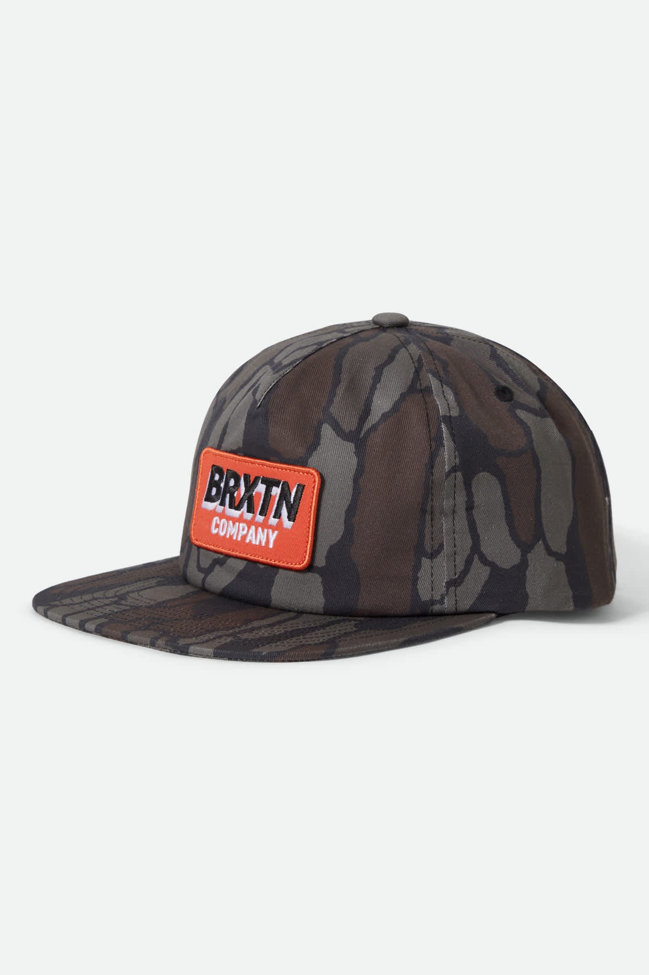 Unisex Payment Snapback in the color Bark Camo - Front Product View
