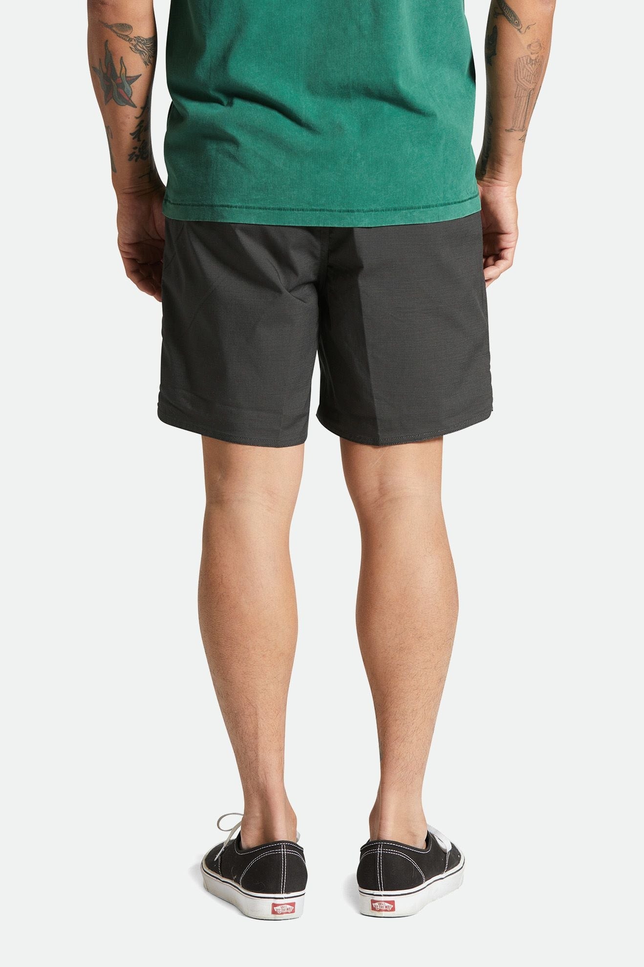 Men's Back Fit Image | Everyday Coolmax Short - Washed Black