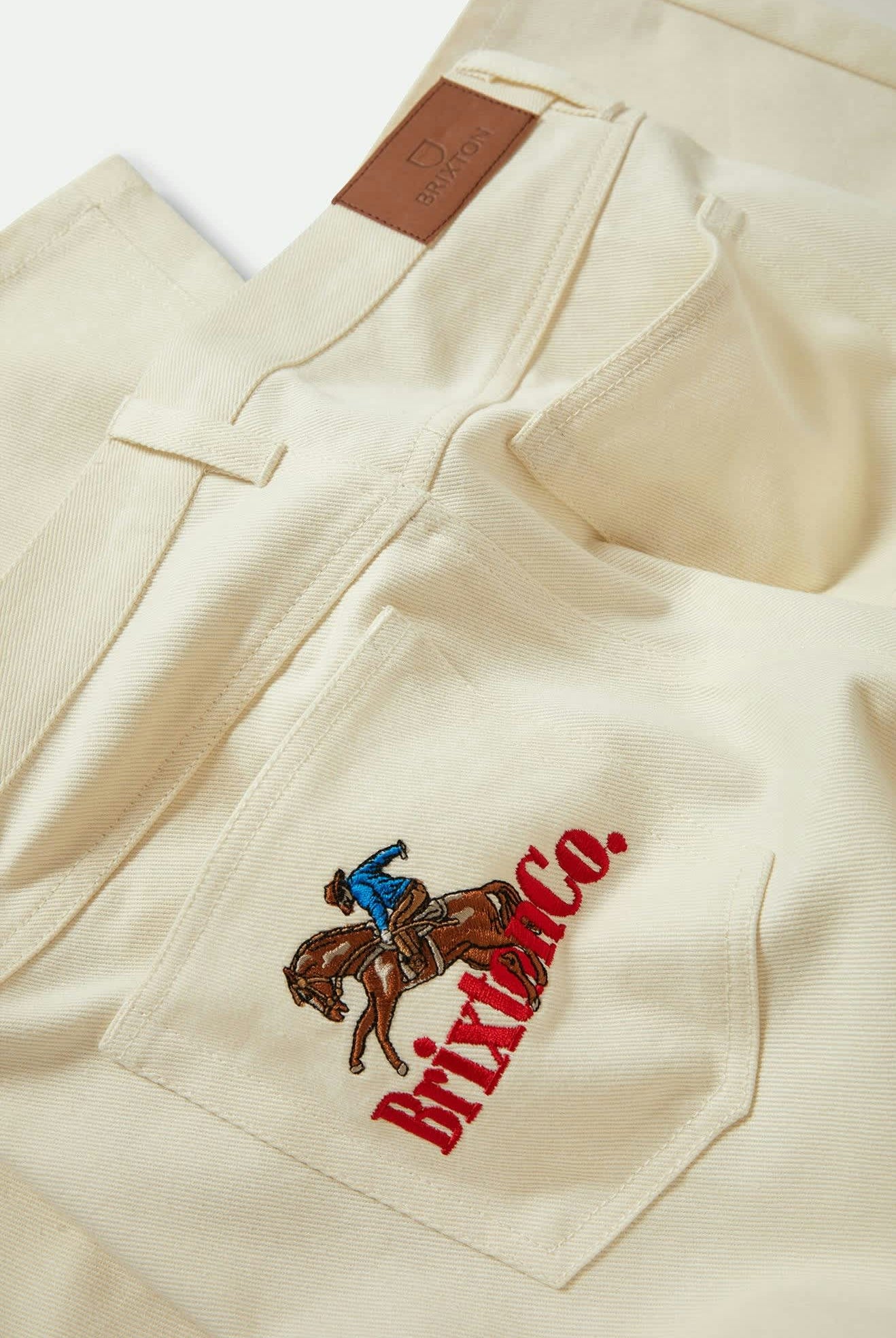 Women's Margo Cropped 5-Pocket Pant in the color Off White - Additional Laydown image