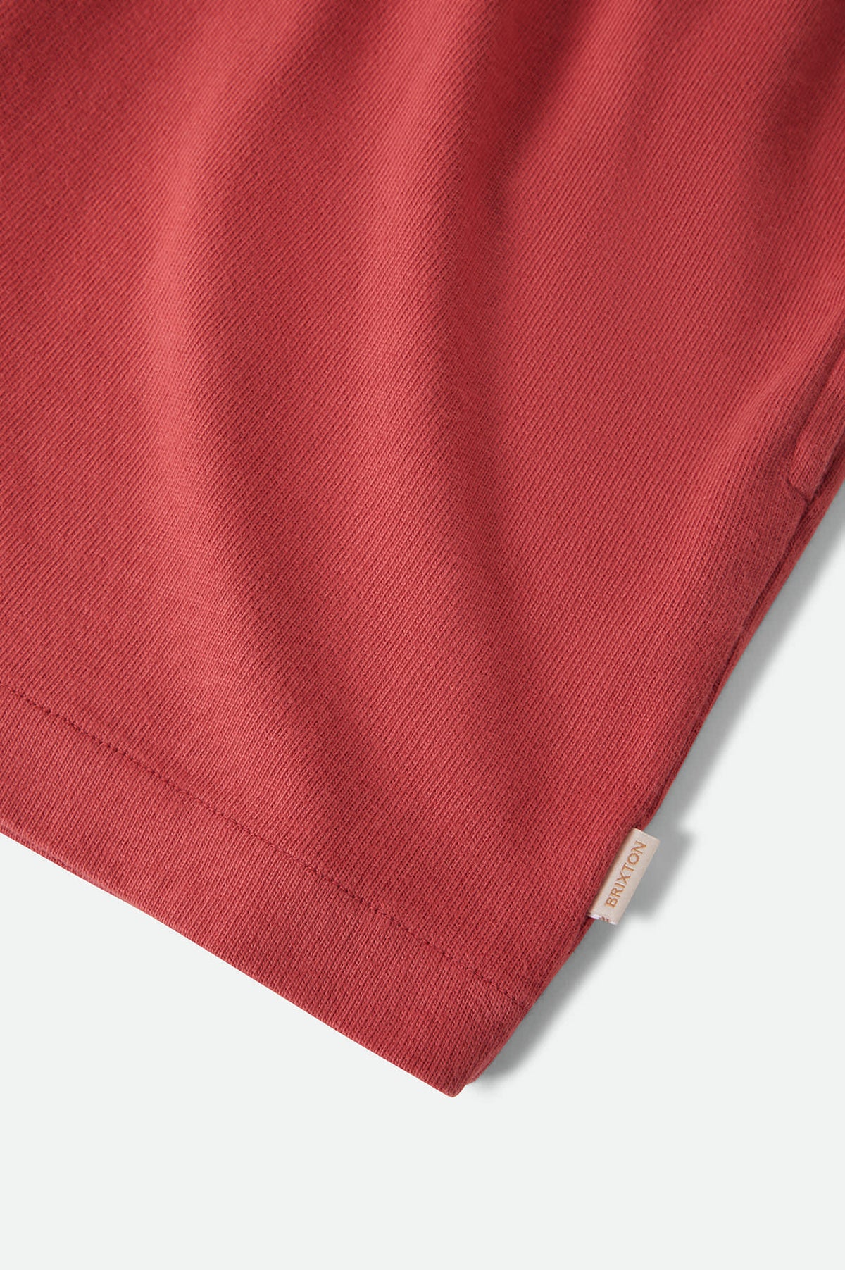 Women's Carefree Organic Garment Dye Lounge Skirt in the color Robust Red - Additional Laydown image