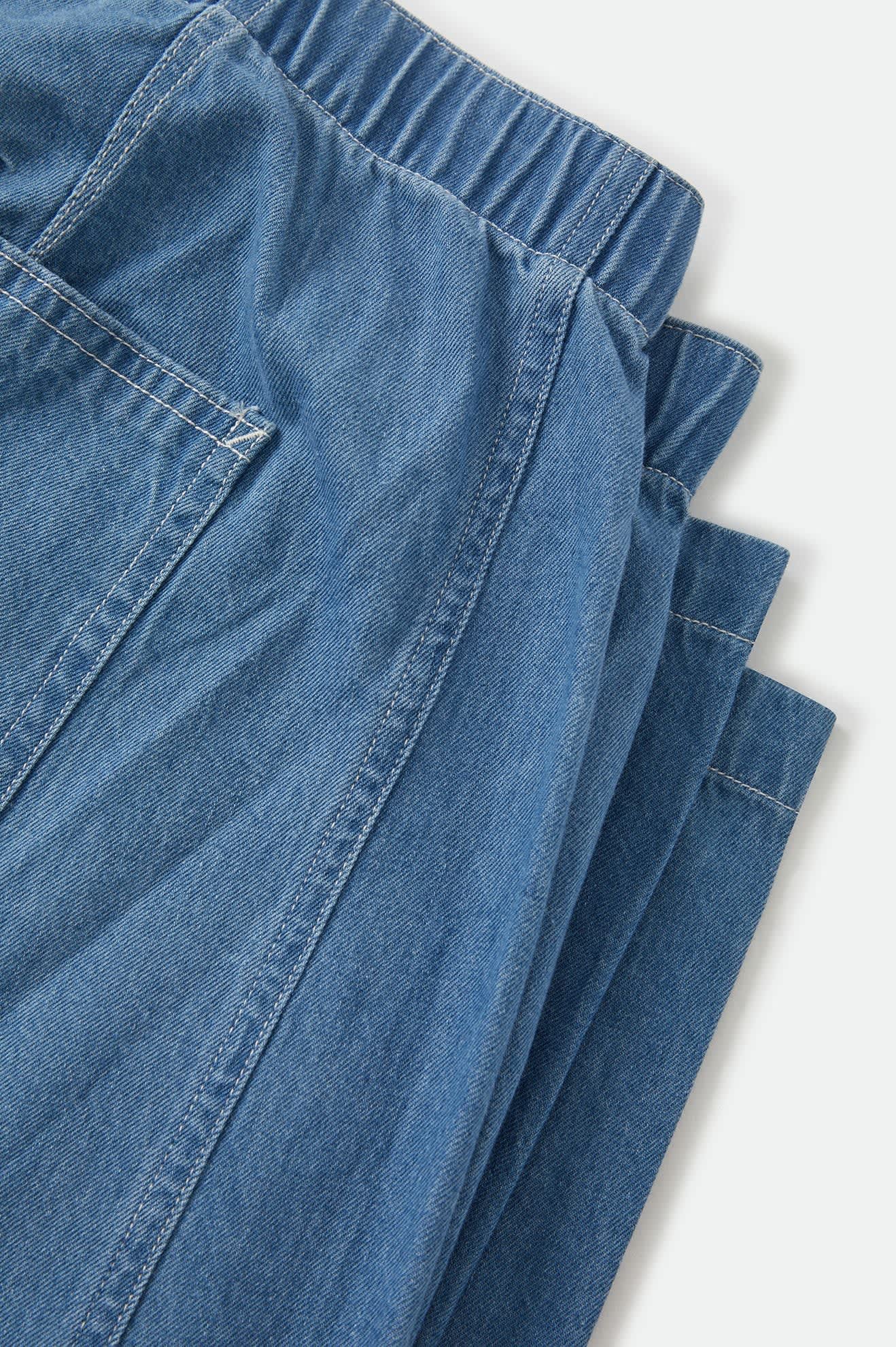Women's Utility Everyday Barrel Pant in the color Light Stone Wash - Additional Laydown image
