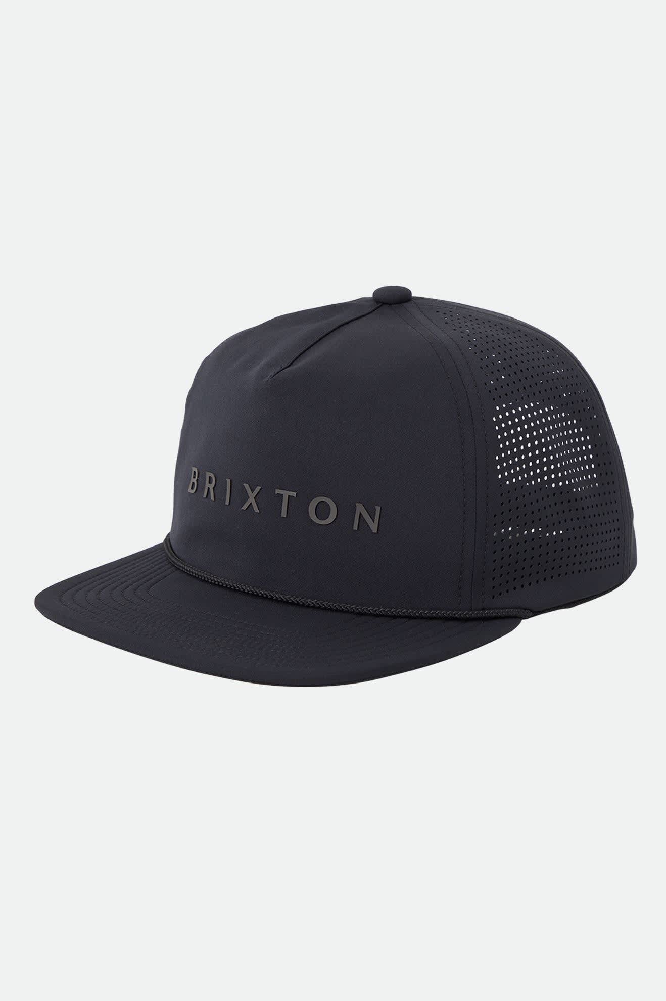 Unisex Alpha Journey Hat in the color Black - Front Product Laydown Image