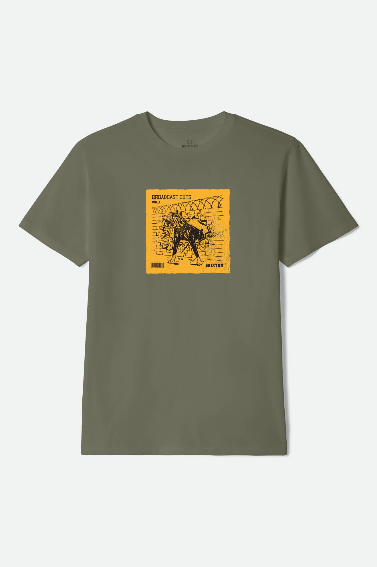 Men's Cuts Heavyweight Relaxed T-Shirt in the color Olive Surplus Classic Wash - Front Product View