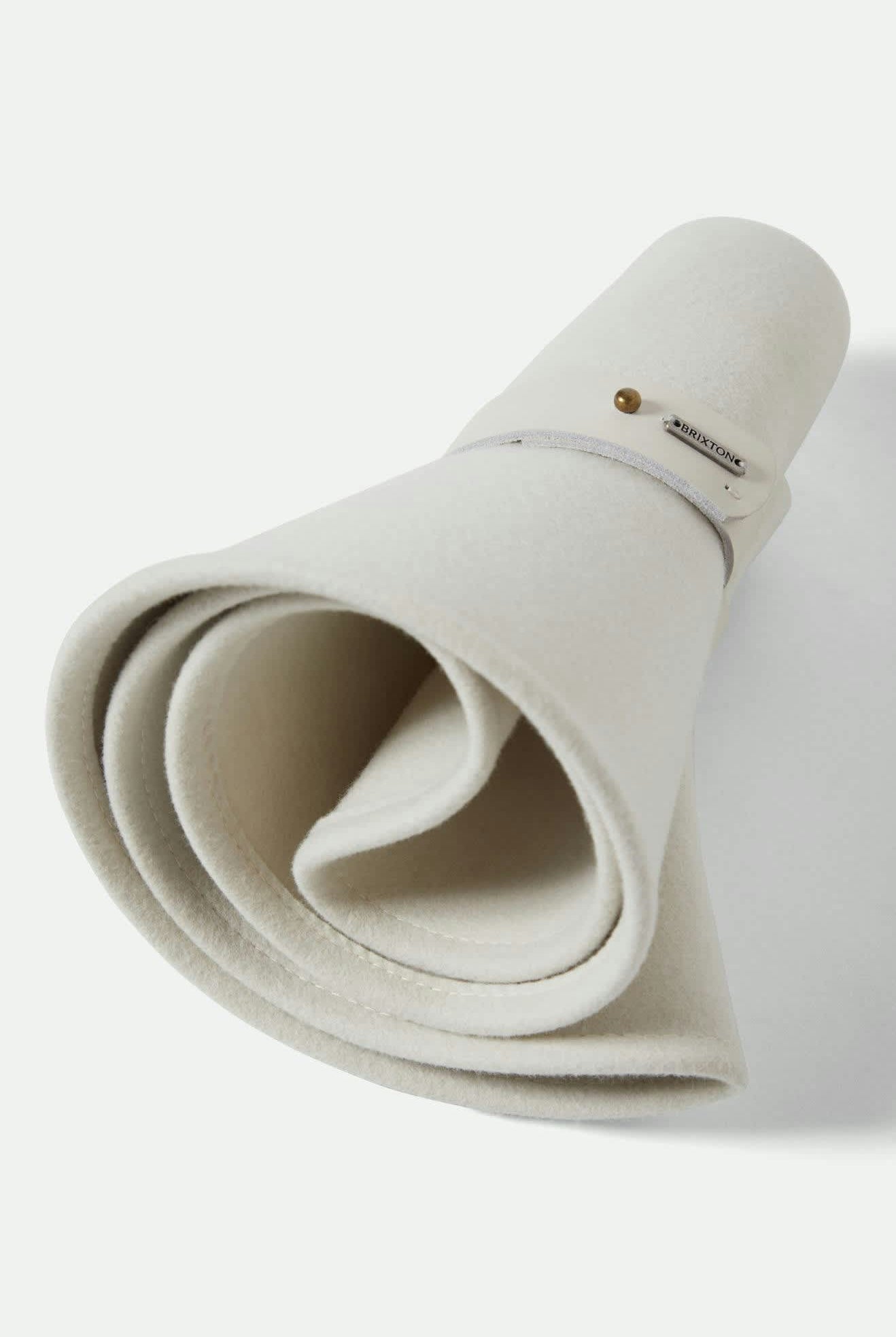 Women's Eleanor Felt Packable Hat in the color Off White - Additional Laydown image