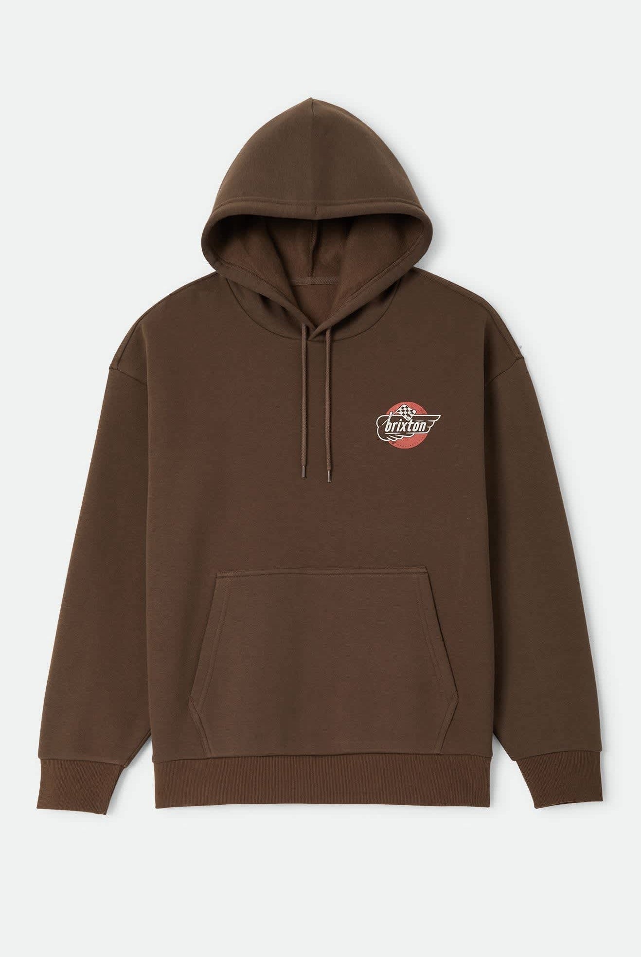 Men's Heyward Hood in the color Walnut Brown - Front Product Laydown Image