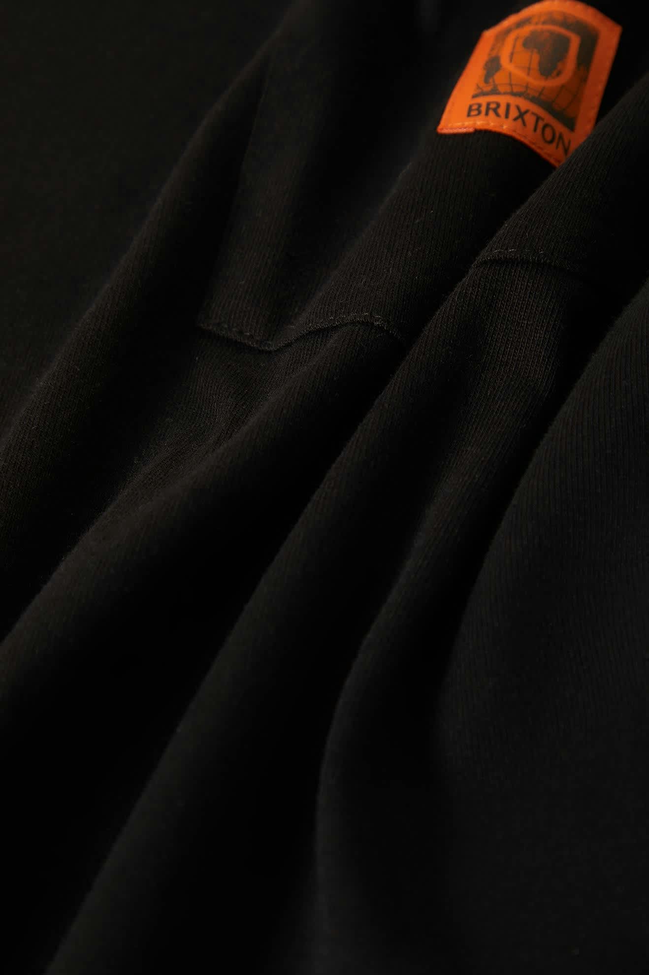 Men's Union Heavyweight S/S Boxy Pocket T-Shirt in the color Black - Additional Laydown image