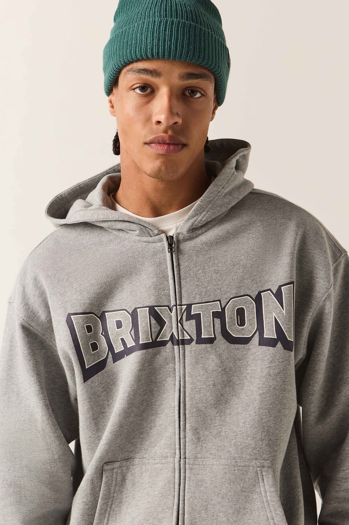 Men's Motorized Full Zip in the color Heather Grey - Additional Fit image
