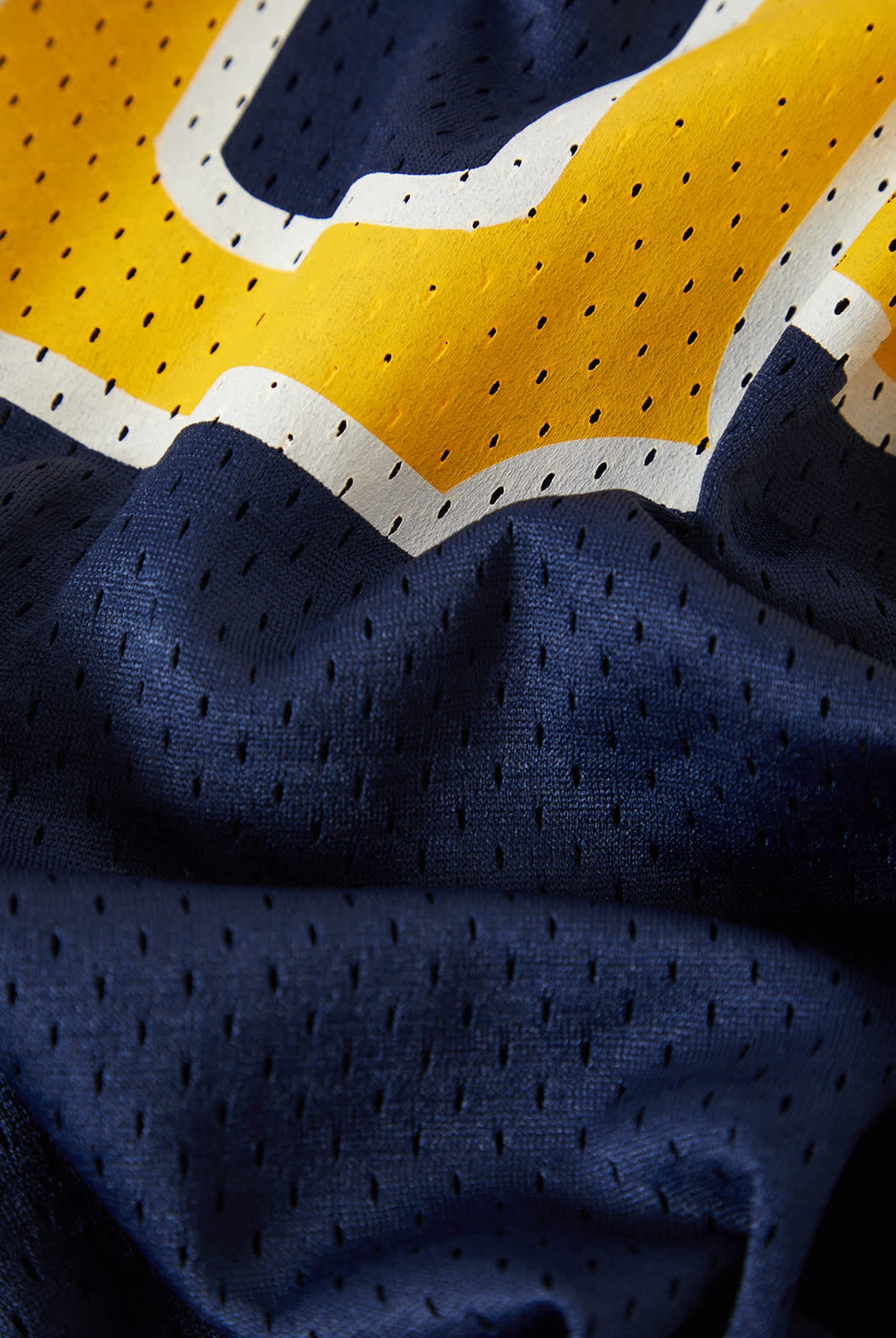 Men's The Brixton Mesh Short Sleeve Baseball Jersey in the color Washed Navy - Additional Laydown image