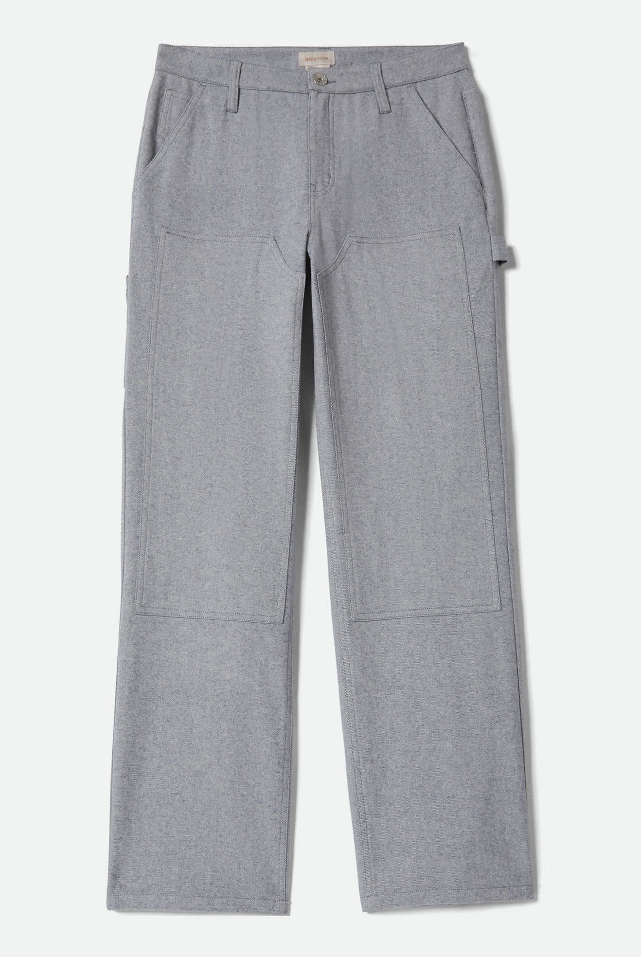 Women's Essex Patched Painter Pant in the color Brushed Blue - Front Product Laydown Image