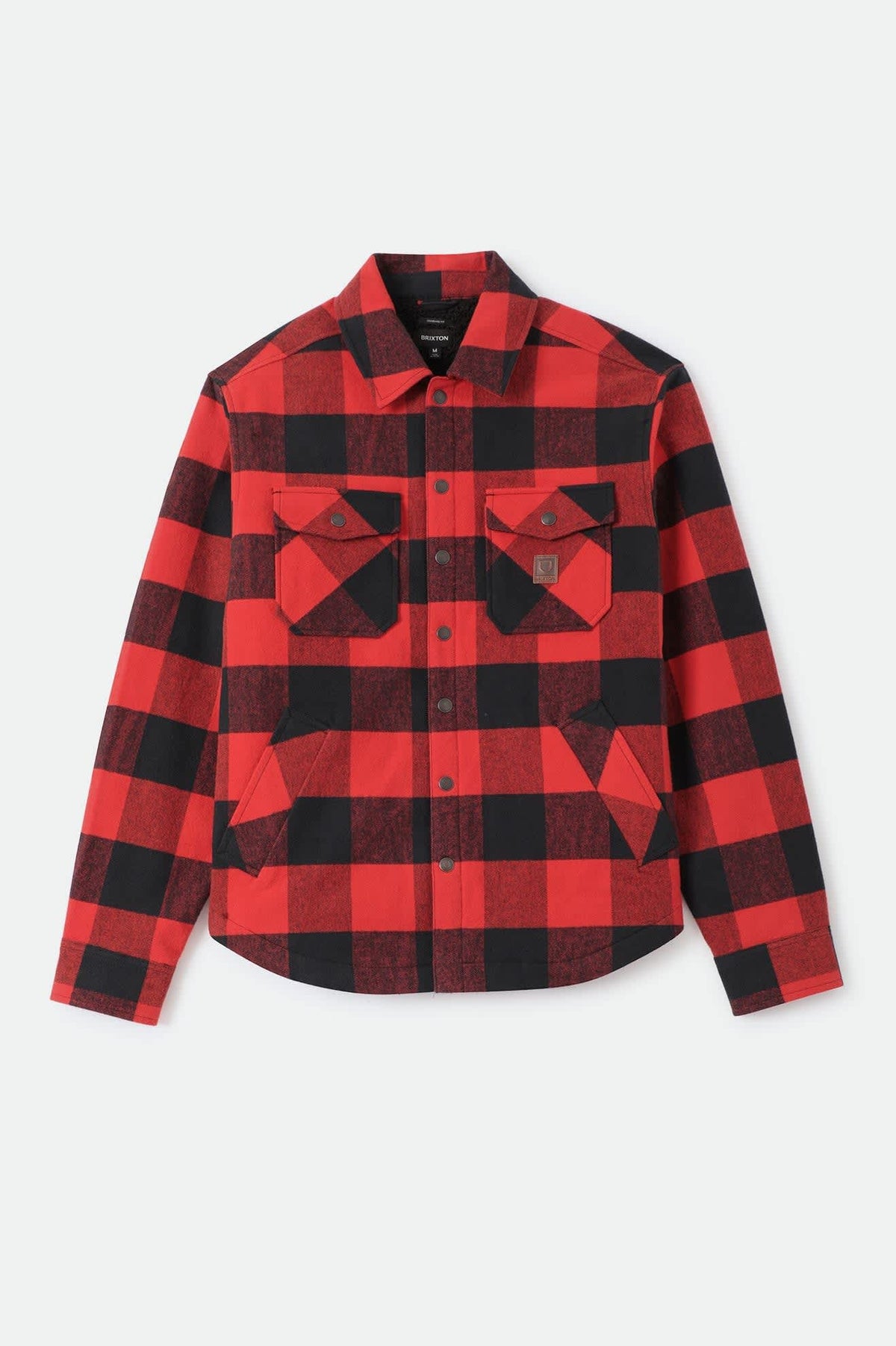 Men's Durham Lined Jacket in the color Red/Black Buffalo Plaid - Front Product Laydown Image