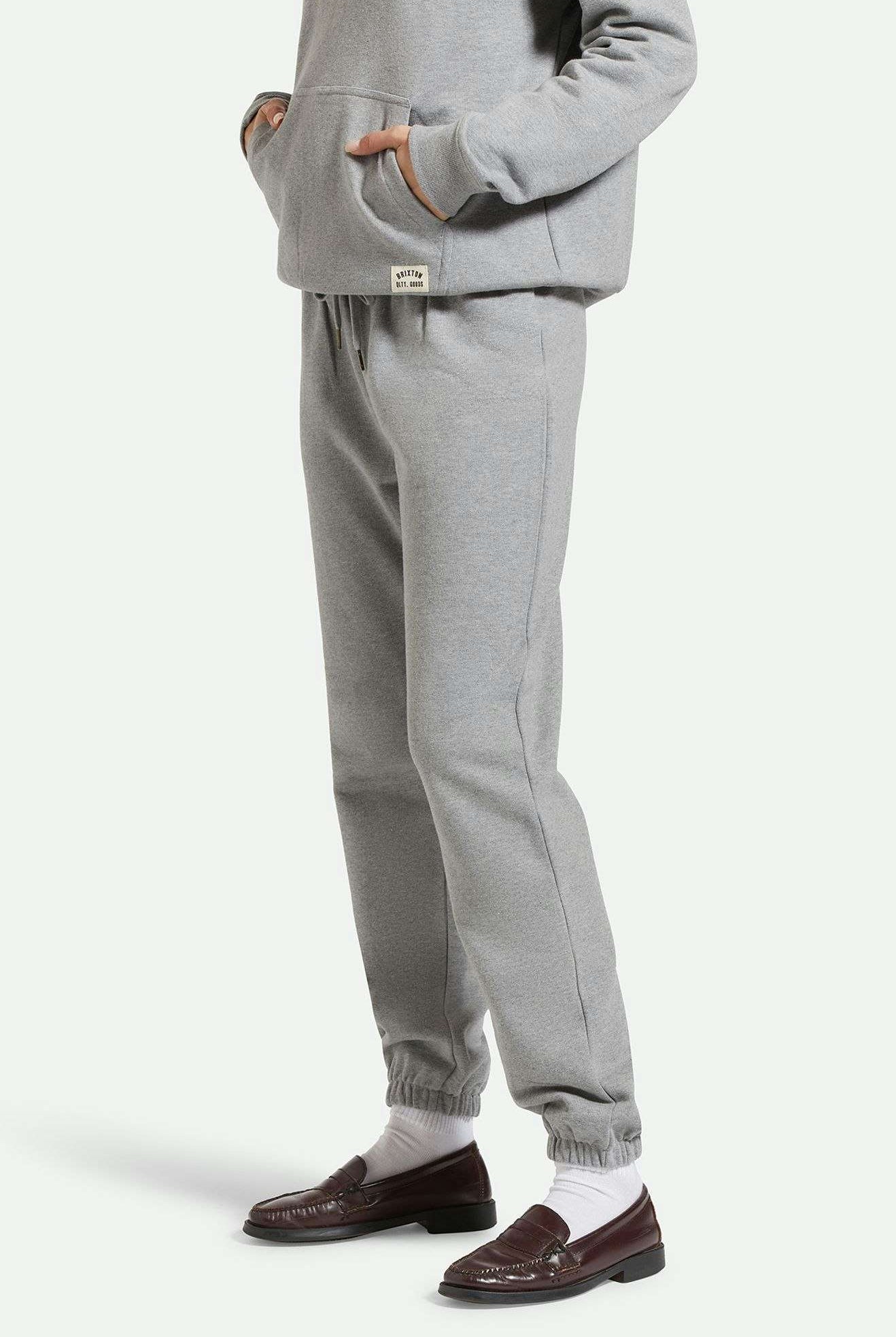 Women's Side Fit | Cross Loop French Terry Sweatpant - Heather Grey
