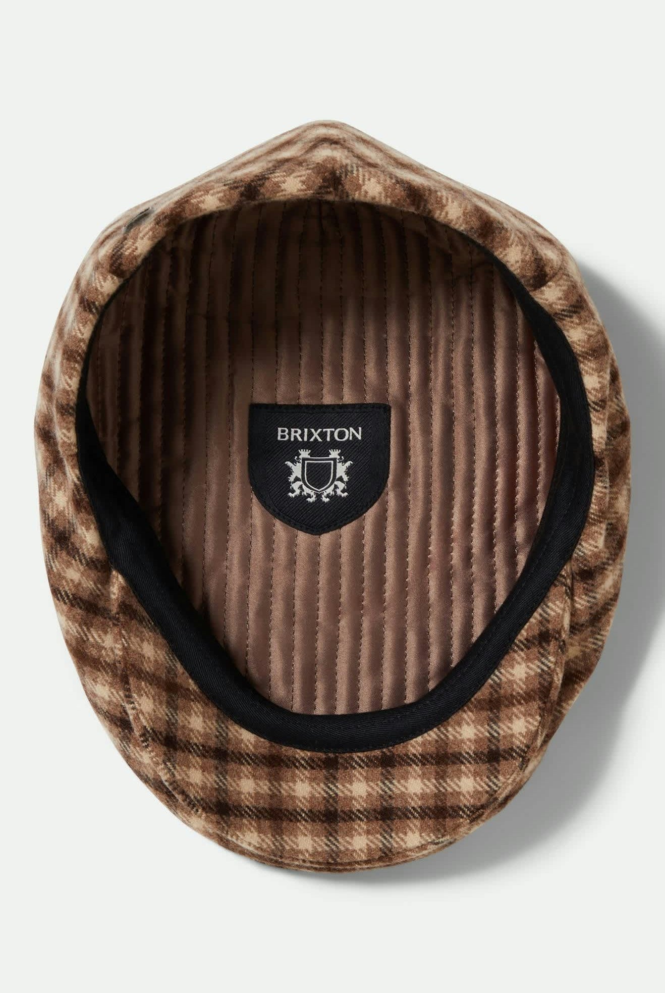 Unisex Hooligan Flat Cap in the color Sand/Brown - Additional Laydown image