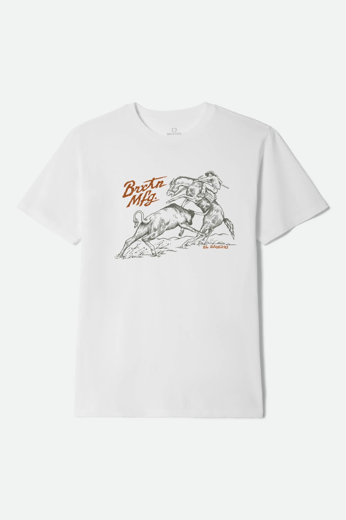 Men's Wellston S/S Tailored T-Shirt in the color White - Front Product View