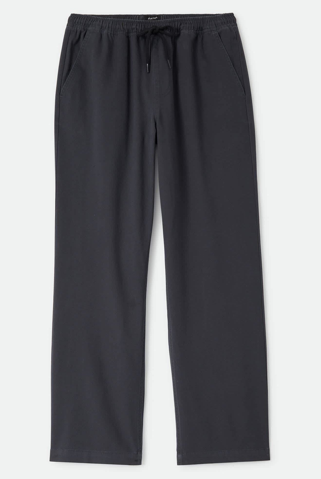 Men's Everyday E-Waist Pant in the color Black - Front Product Laydown Image