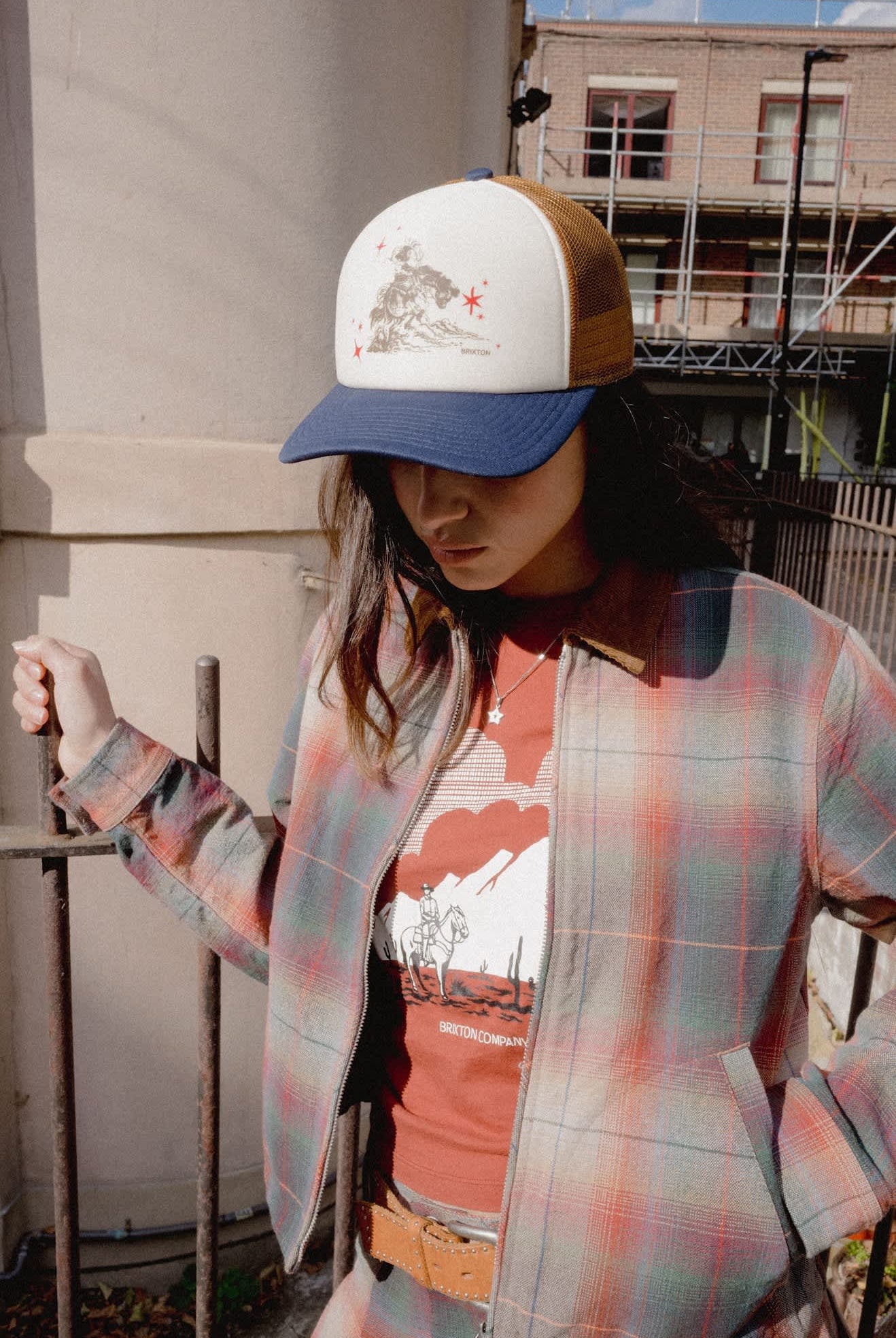 Women's Great Springs Slim Crew T-Shirt in the color Dark Brick - Women's Lifestyle 3.0