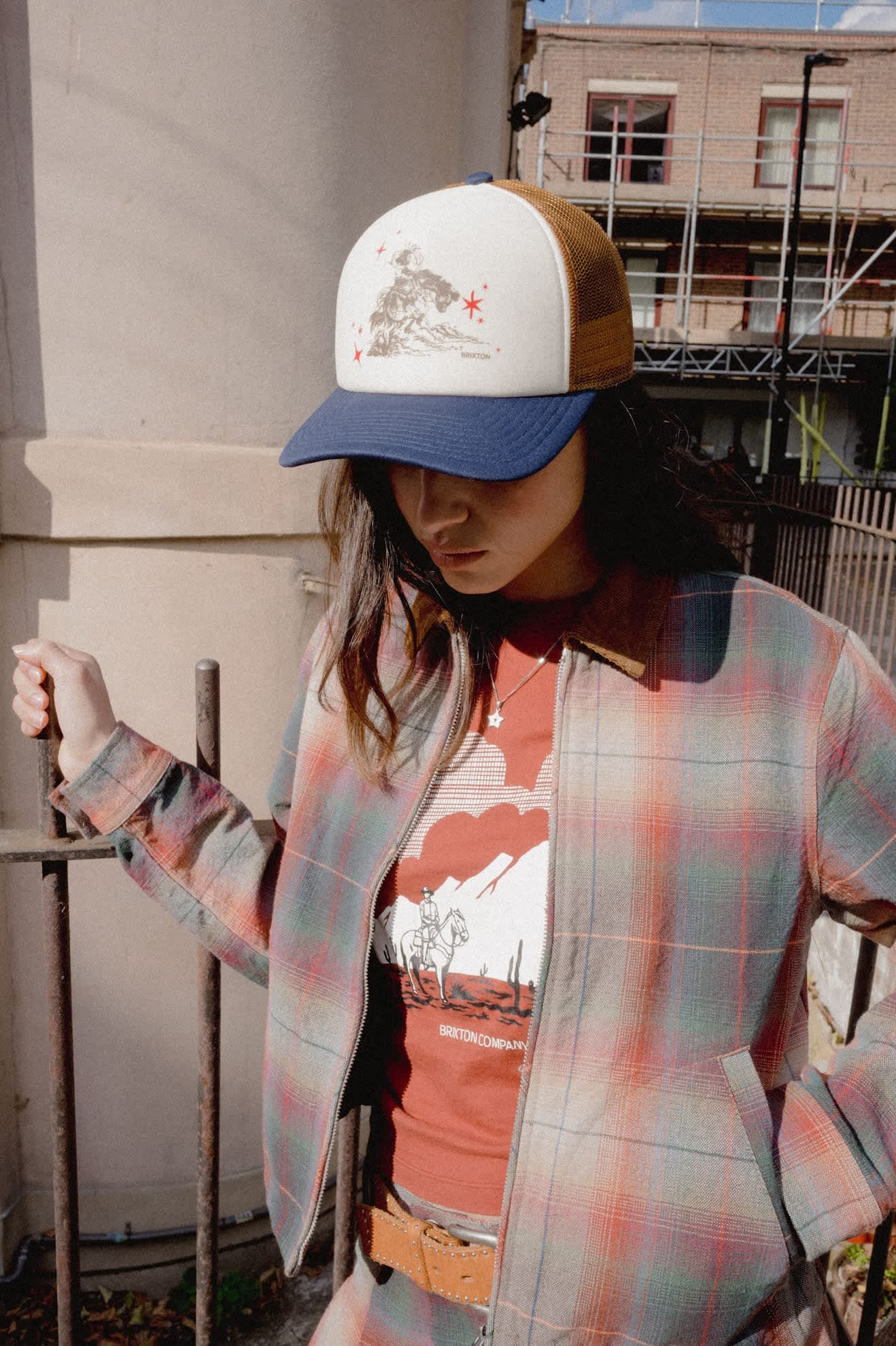 Women's Great Springs Slim Crew T-Shirt in the color Dark Brick - Women's Lifestyle 3.0