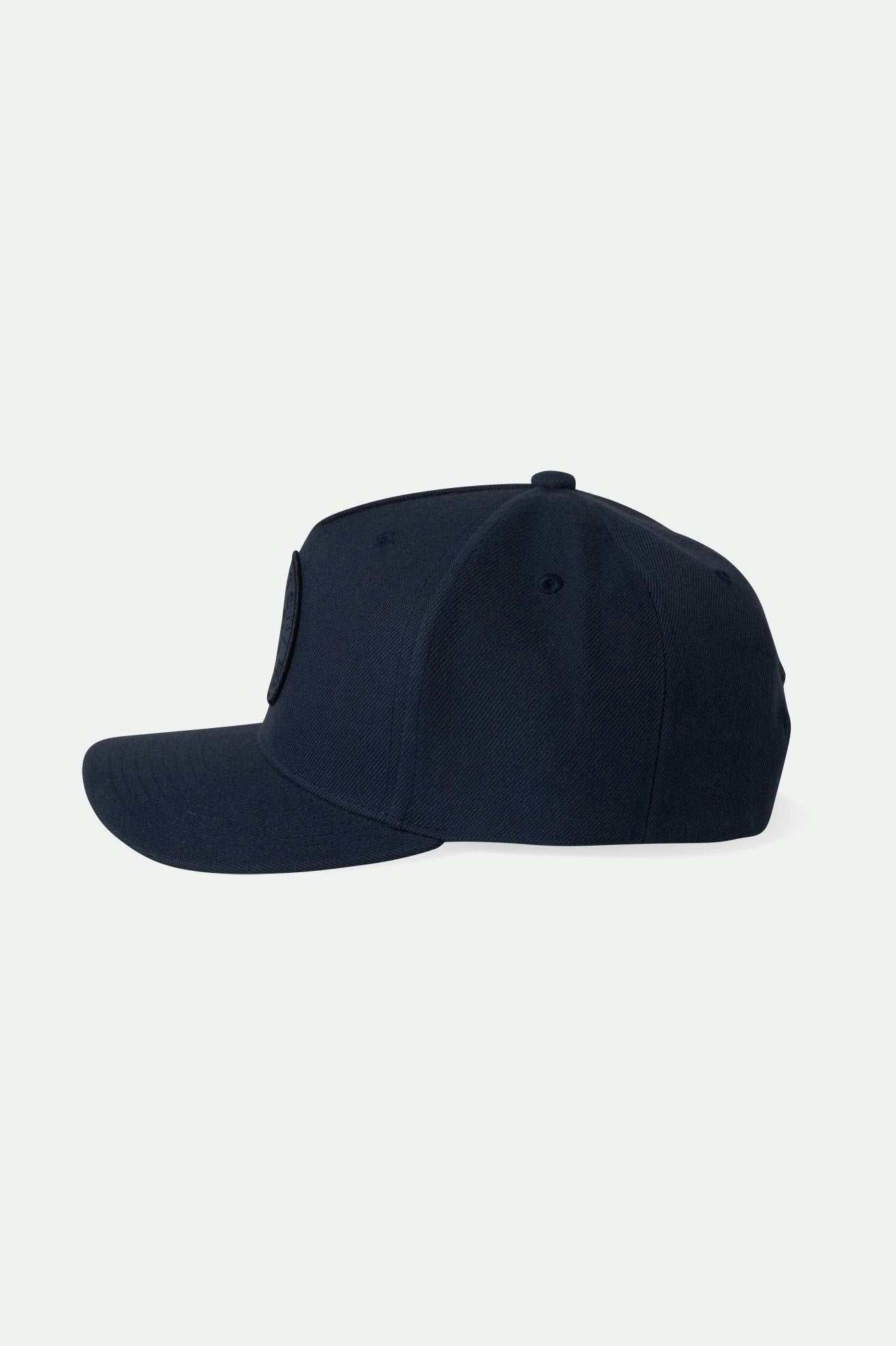 Brixton Men's Crest C Netplus MP Snapback - Washed Navy/Washed Navy | Extra Shot