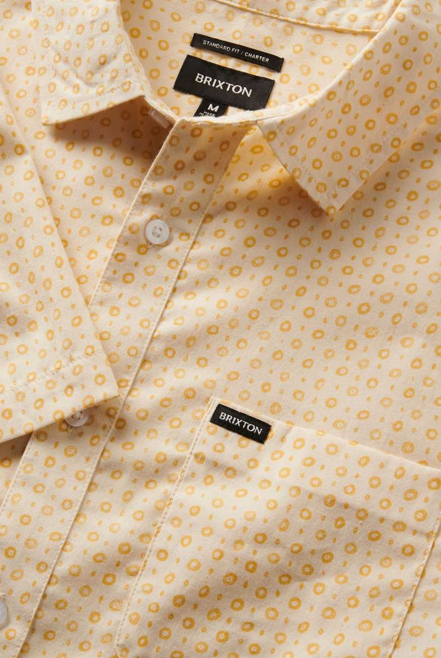 Extra Laydown Image 1 | Charter Print S/S Shirt - Whitecap Micro