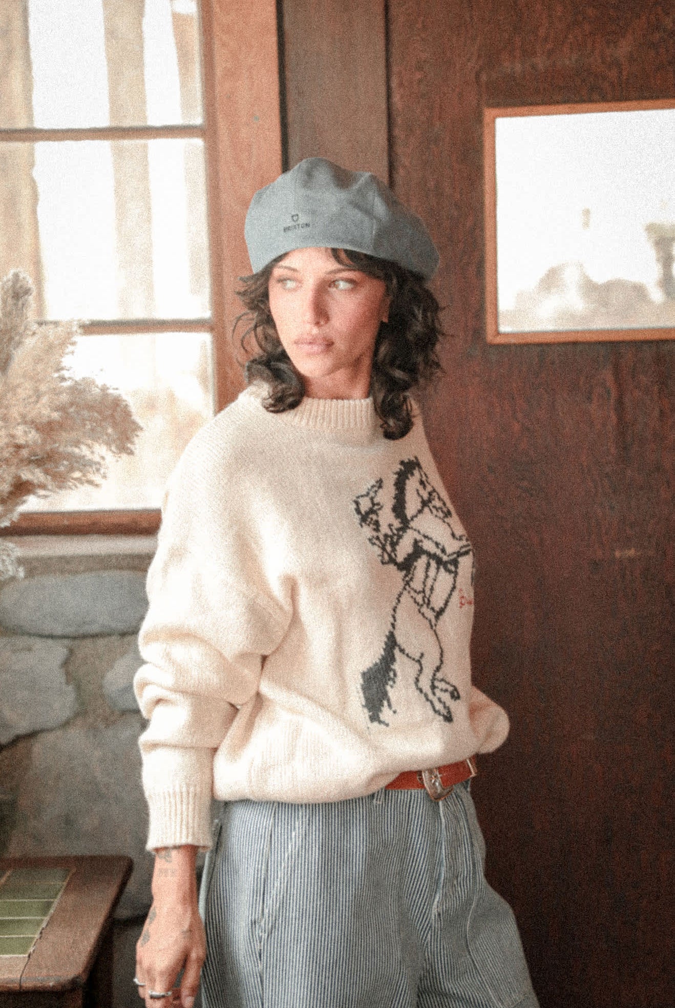 Unisex Barrel Alpha Snap Cap in the color Light Stone Wash Denim - Women's Lifestyle 2.0