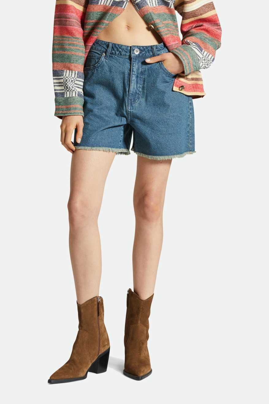 Women's Fit, Front View | Lomas Short - Vintage Indigo